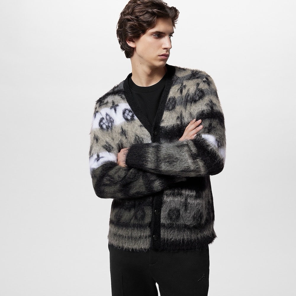 루이비통 모노그램 모헤어 가디건 멀티컬러