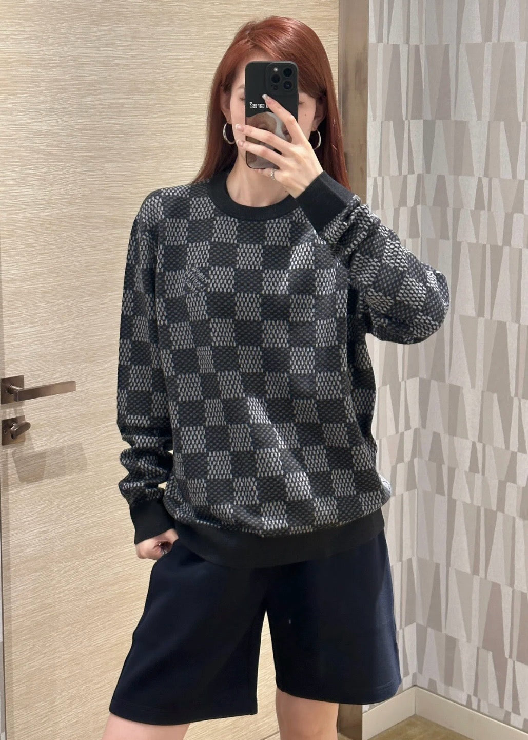 루이비통 다미에 울 크루넥