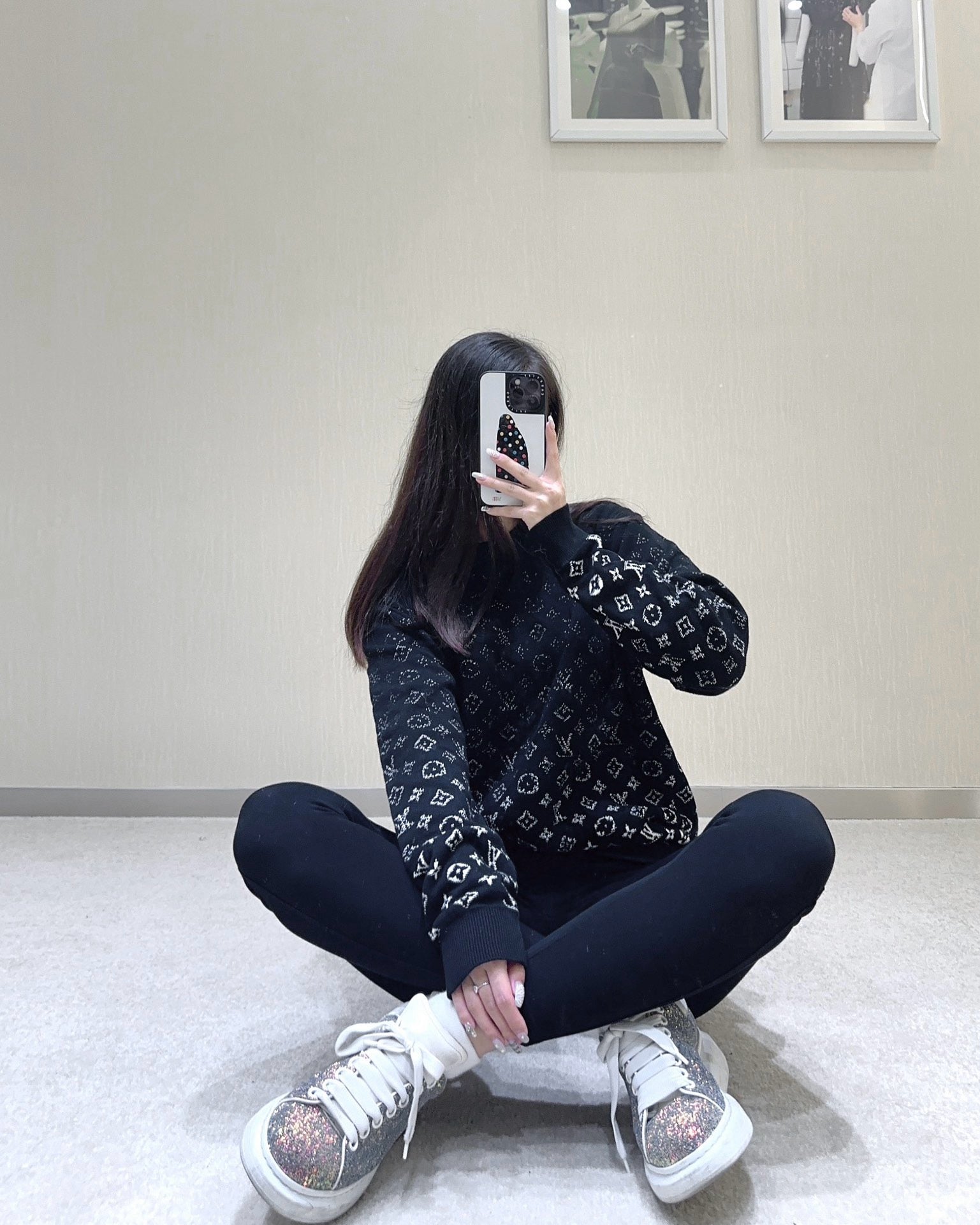 루이비통 LVSE 모노그램 데그라데 크루넥