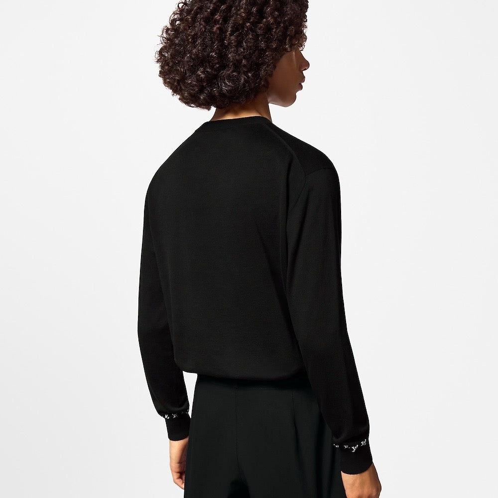 루이비통 롱 슬리브드 코튼 크루넥