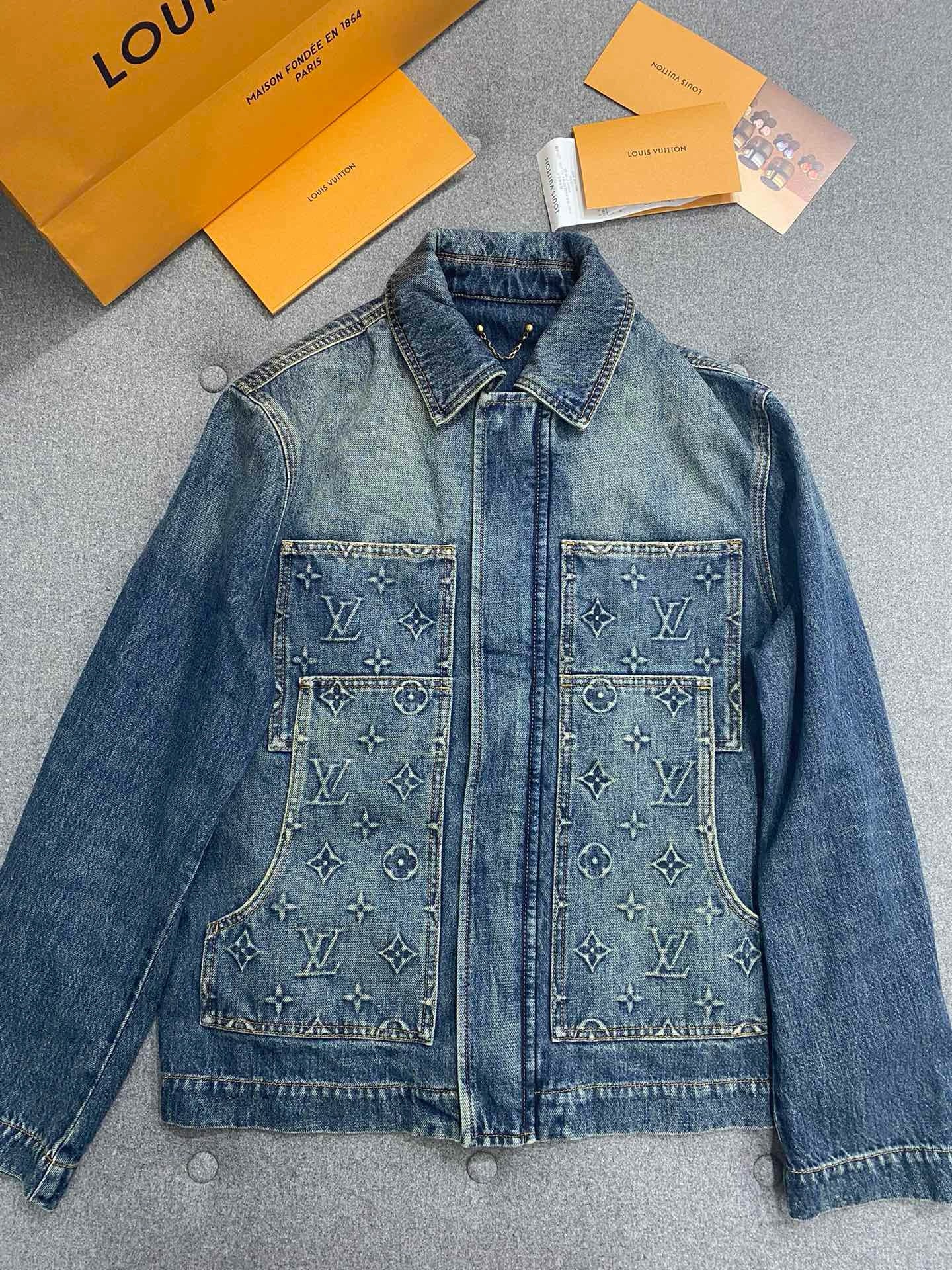루이비통 워크웨어 데님 자켓 인디고
