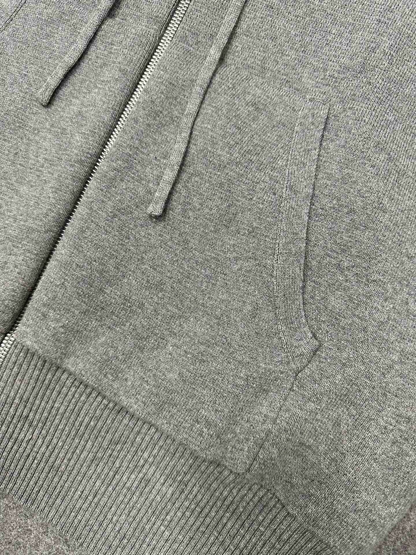 톰브라운 코튼 밀라노 암핸드 후드집업