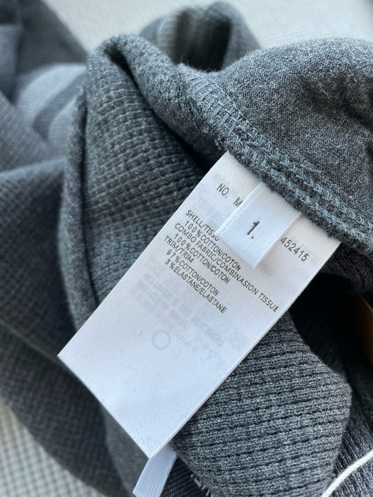 톰브라운 클래식 루프백 4 바 스웨트팬츠