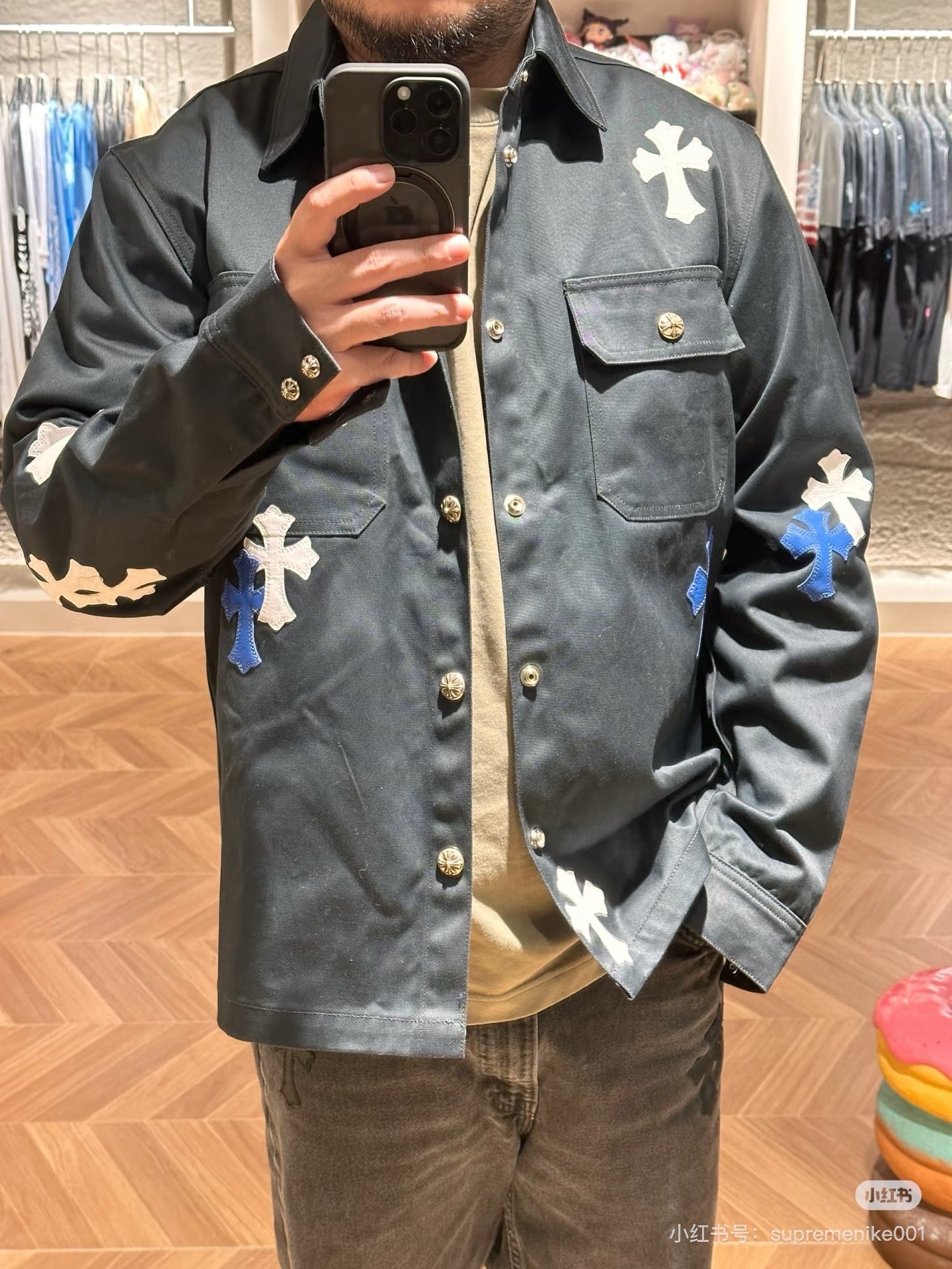 크롬하츠 데님 자켓