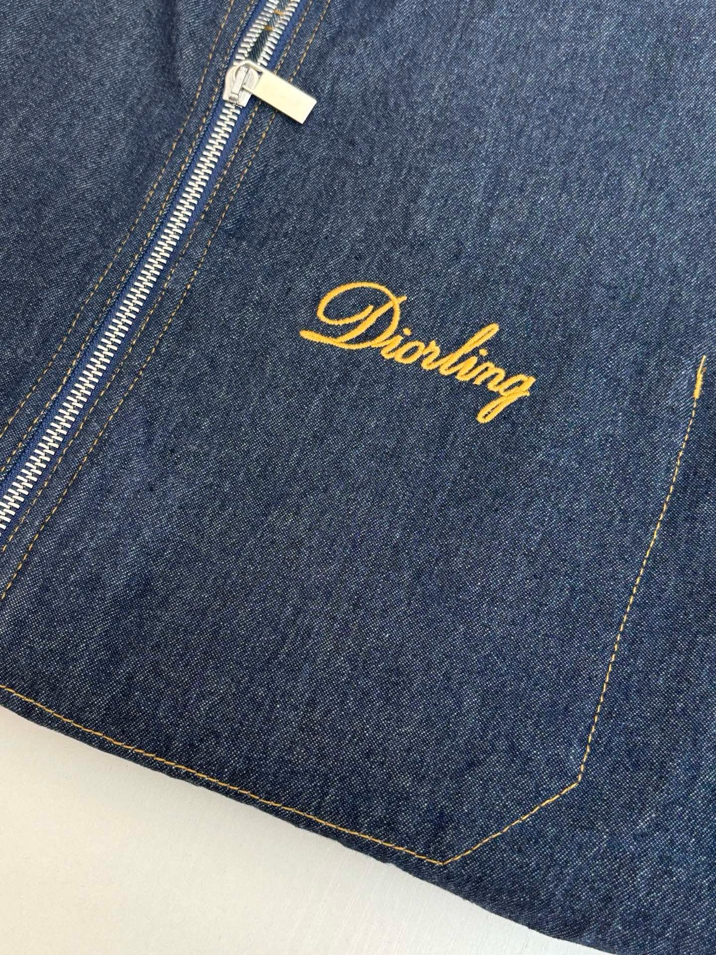 디올 Diorling 블루종 자켓