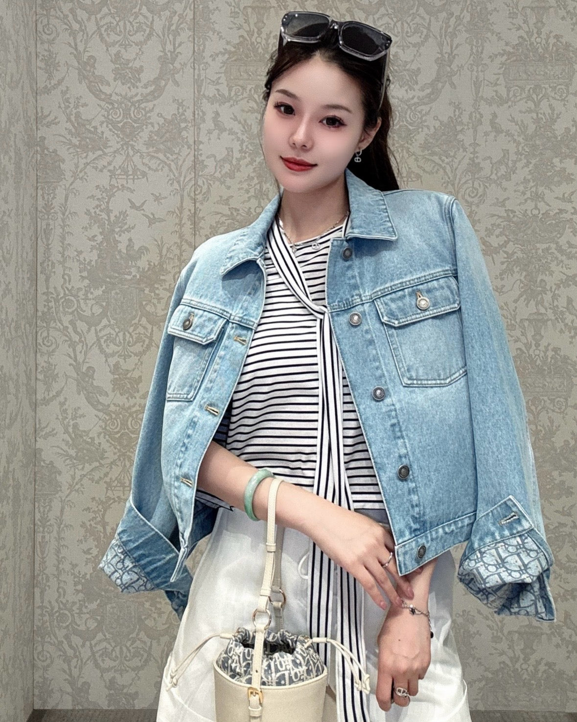 디올 Dioriviera 데님 자켓
