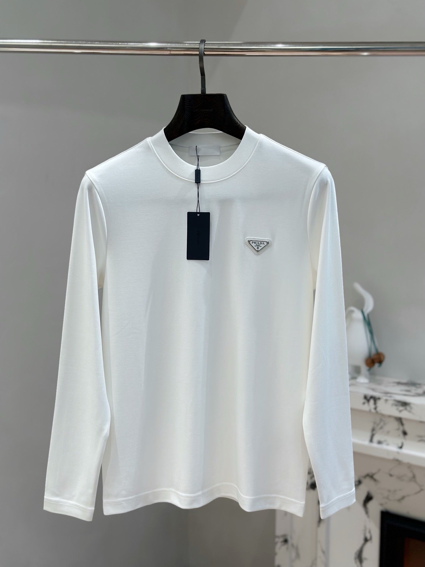 프라다 롱슬리브 저지 티셔츠