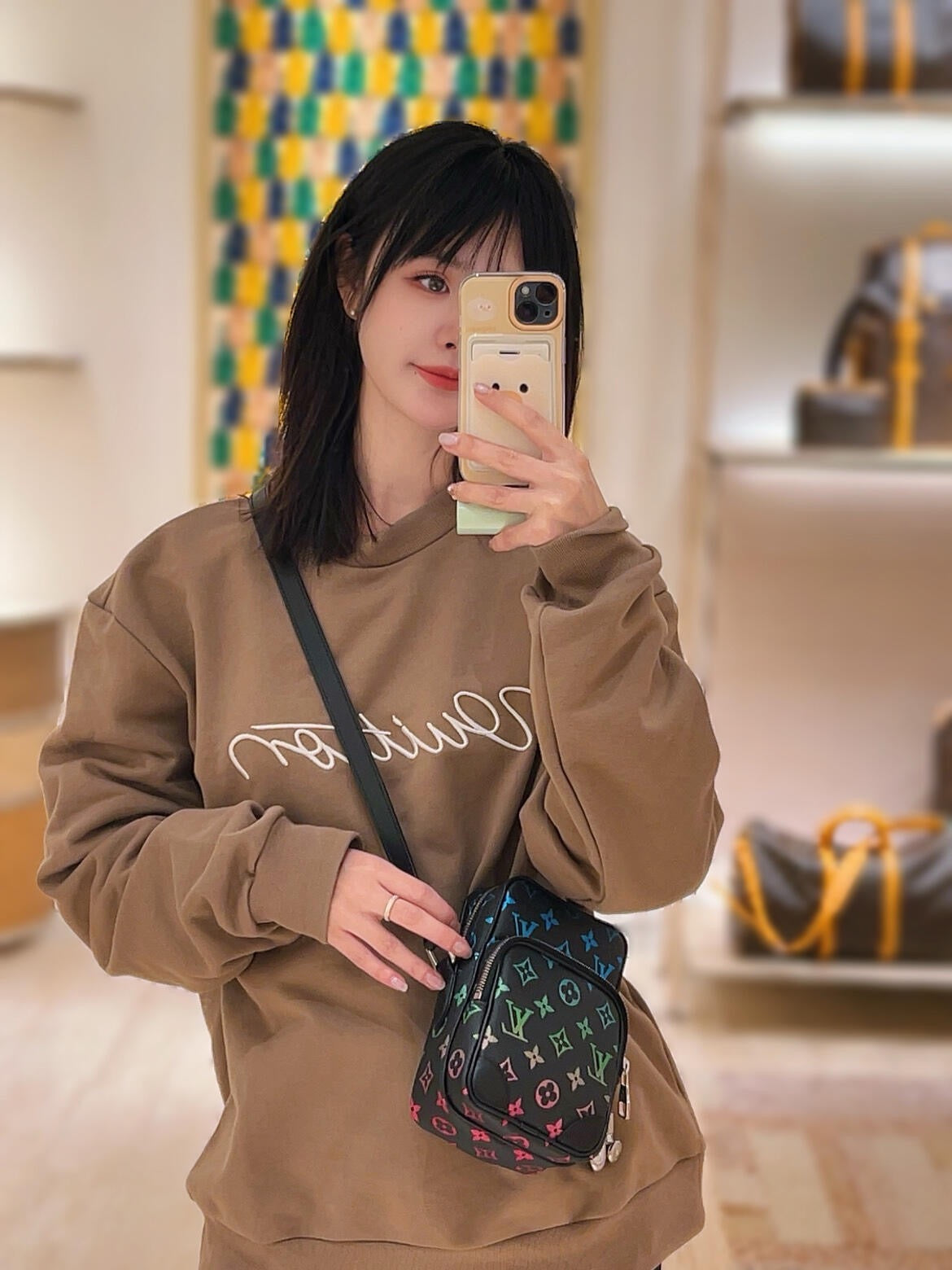 루이비통 엠브로이더드 코튼 크루넥