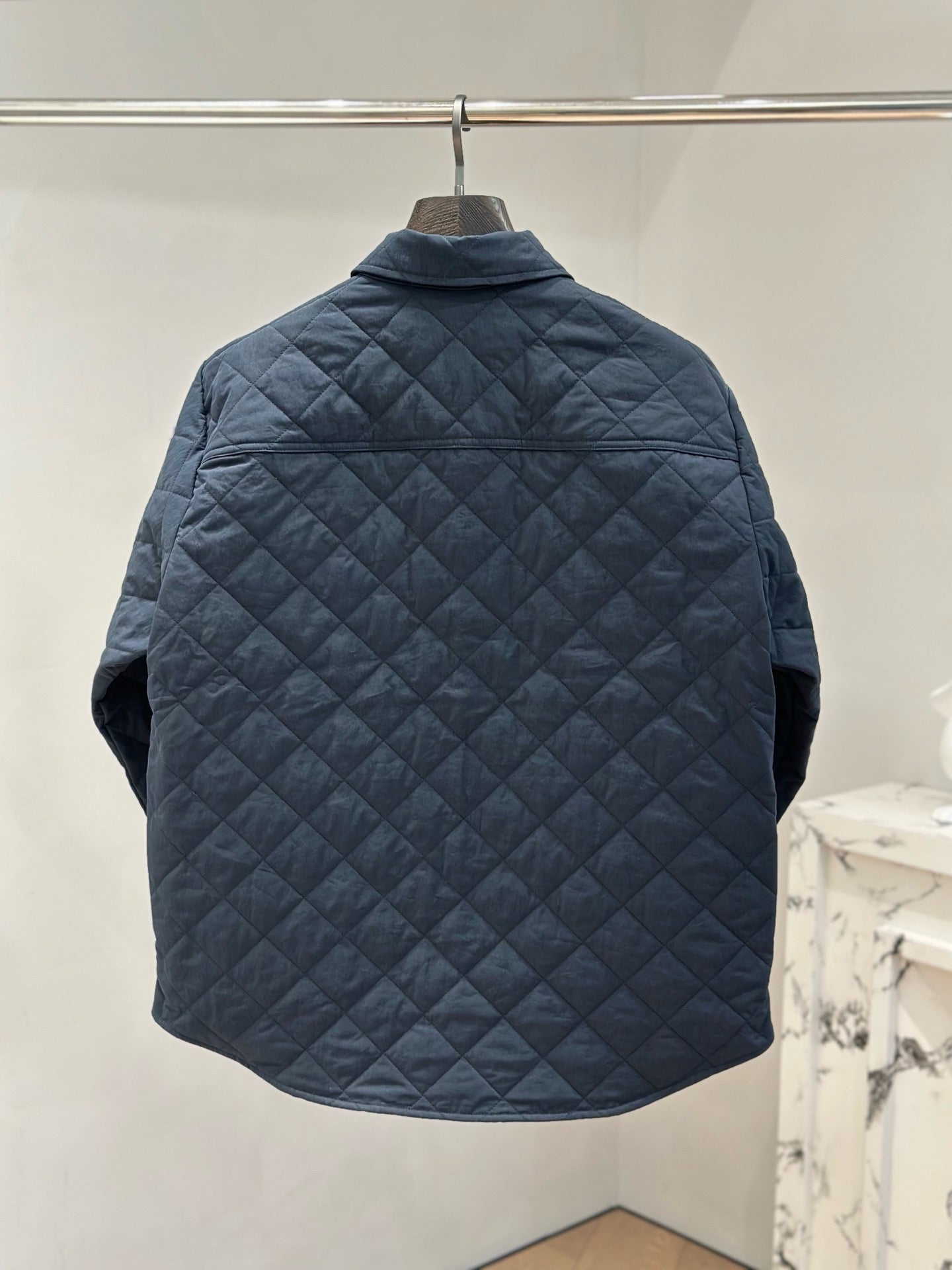 보테가 베네타 퀄팅 코튼 오버셔츠