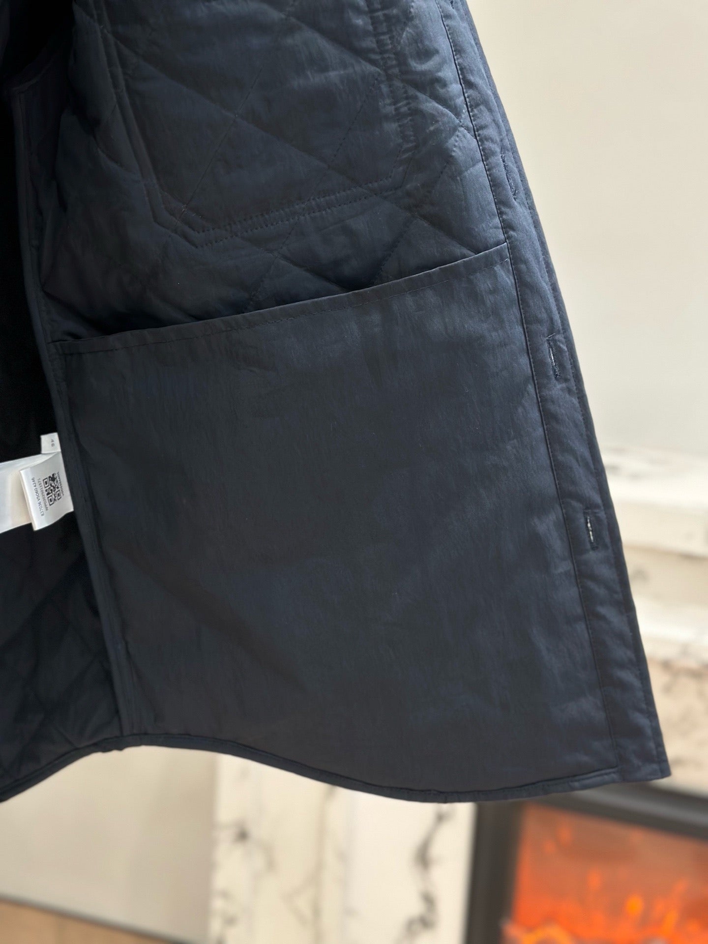 보테가 베네타 퀄팅 코튼 오버셔츠