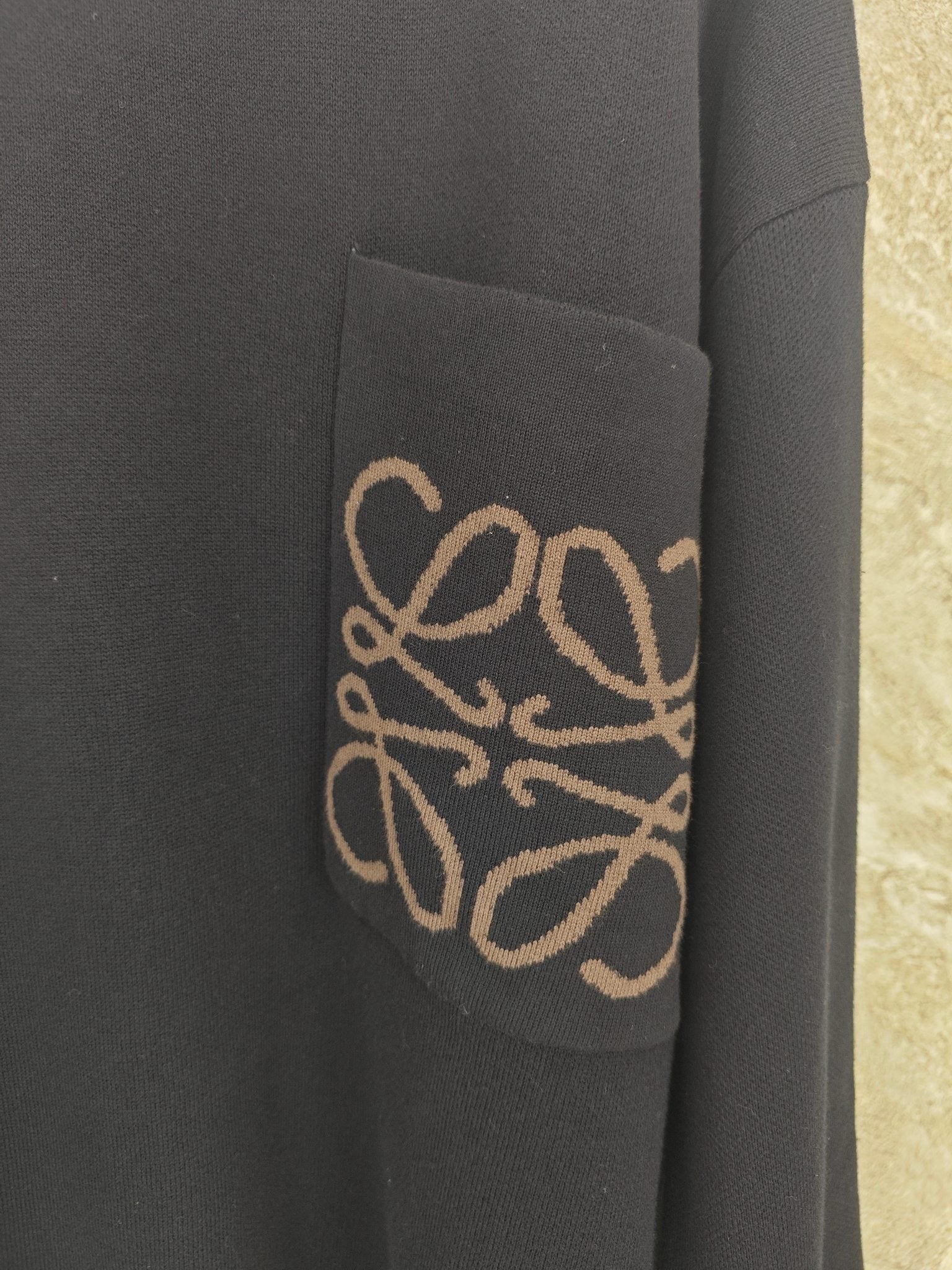 로에베 아나그램 포켓 스웨터 코튼 블렌드