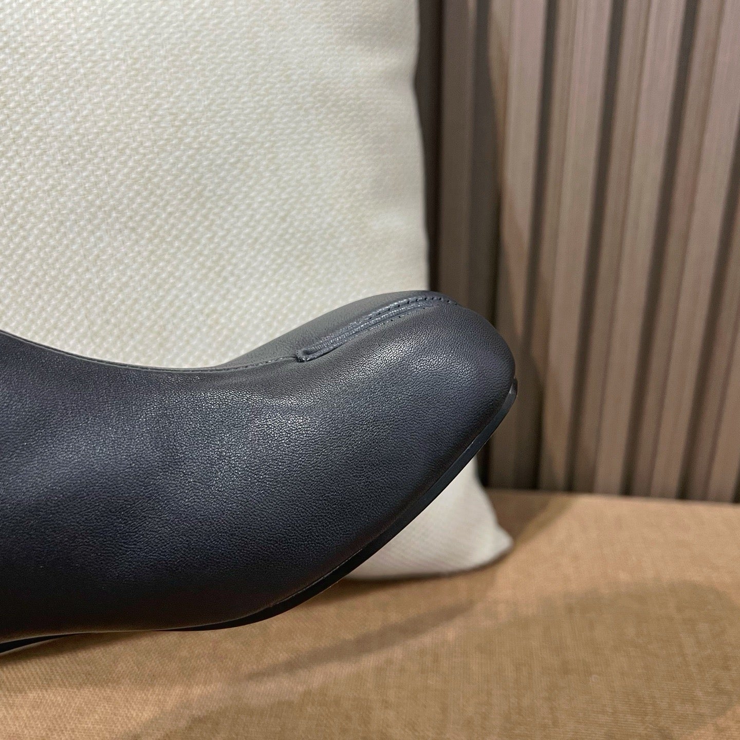 메종 마르지엘라 레더 타비 부츠