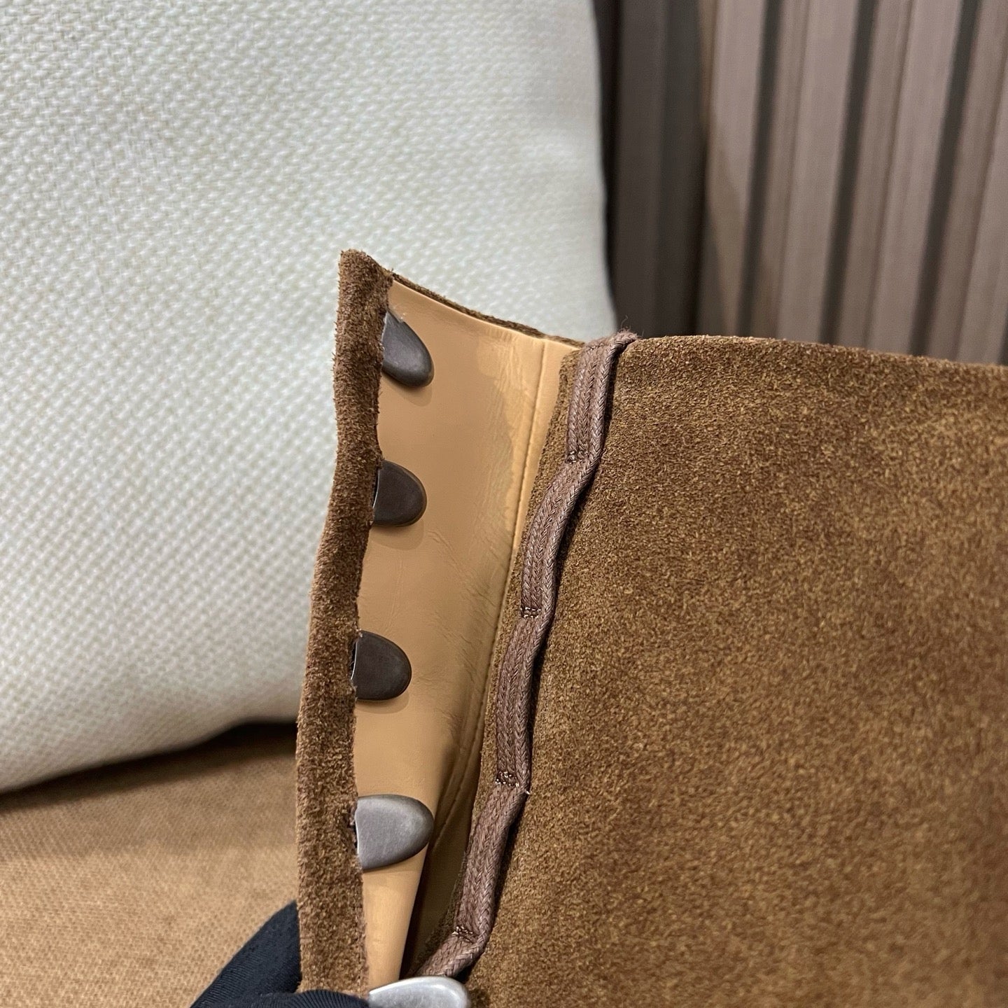 메종 마르지엘라 레더 타비 부츠