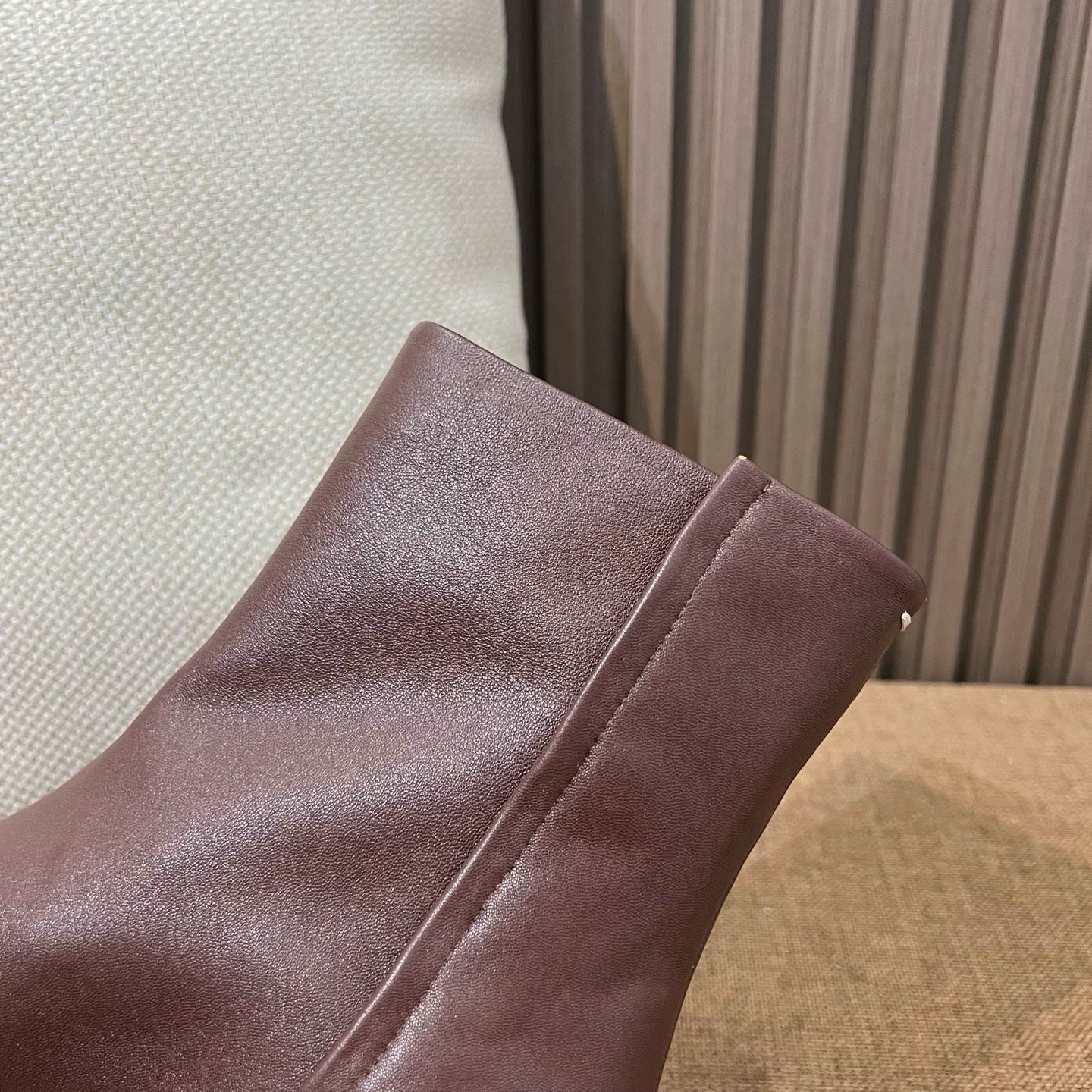 메종 마르지엘라 레더 타비 부츠