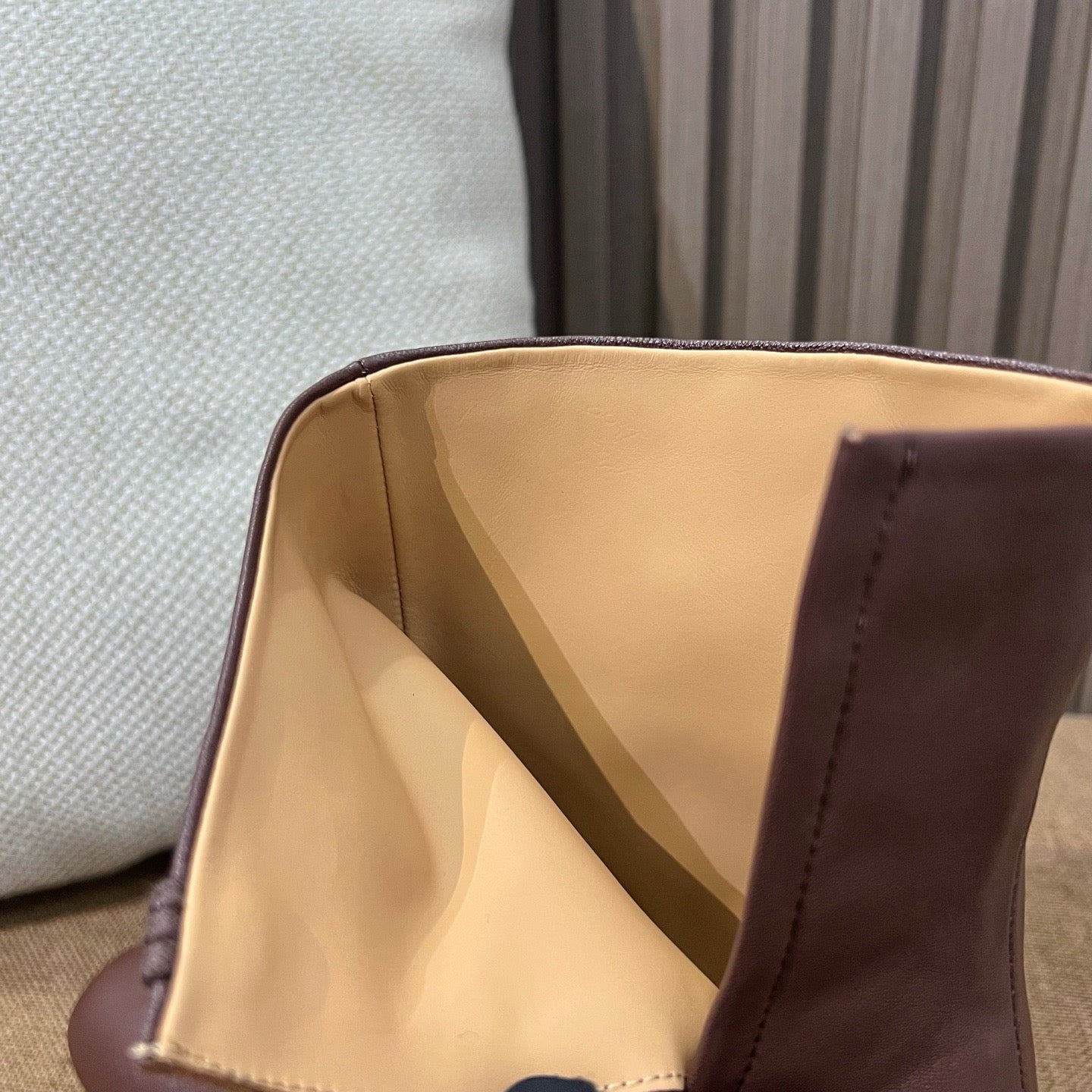 메종 마르지엘라 레더 타비 부츠