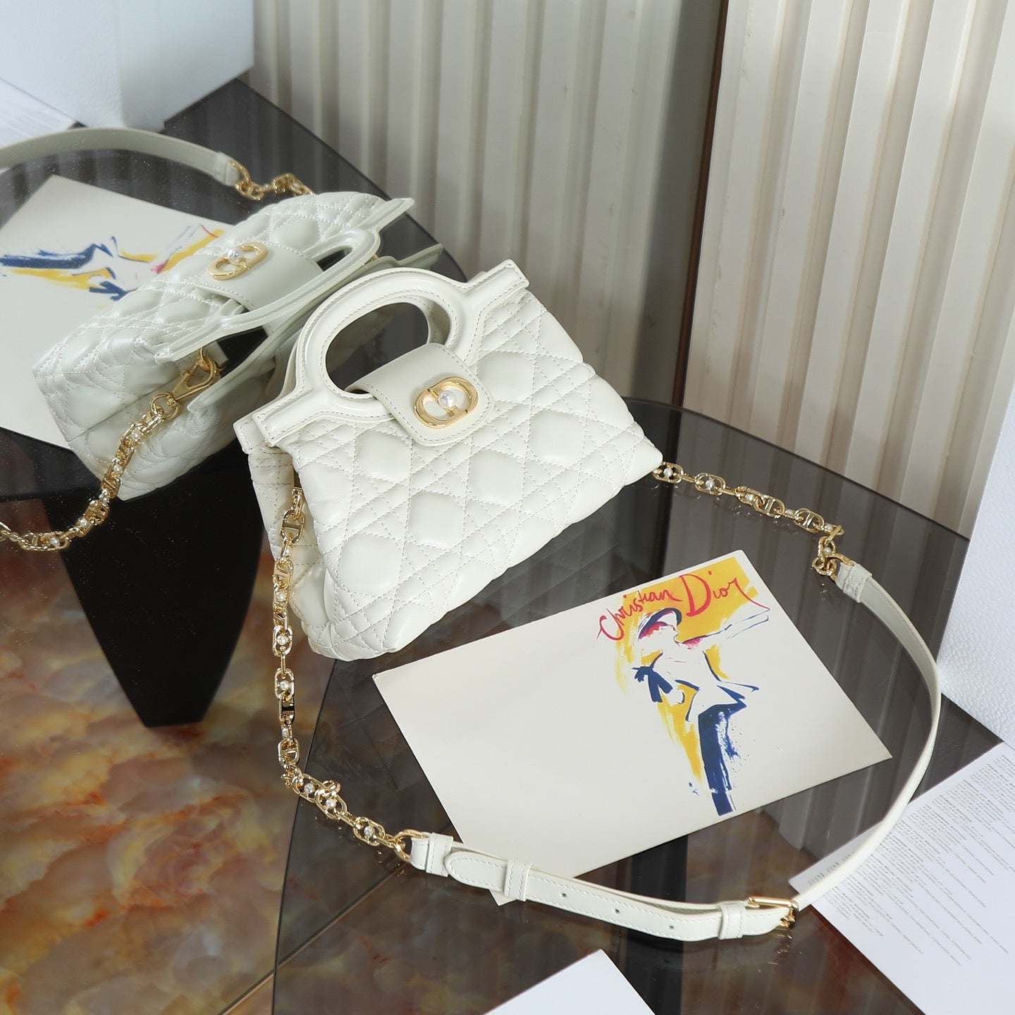 디올 Jolie 탑 핸들 미니 백