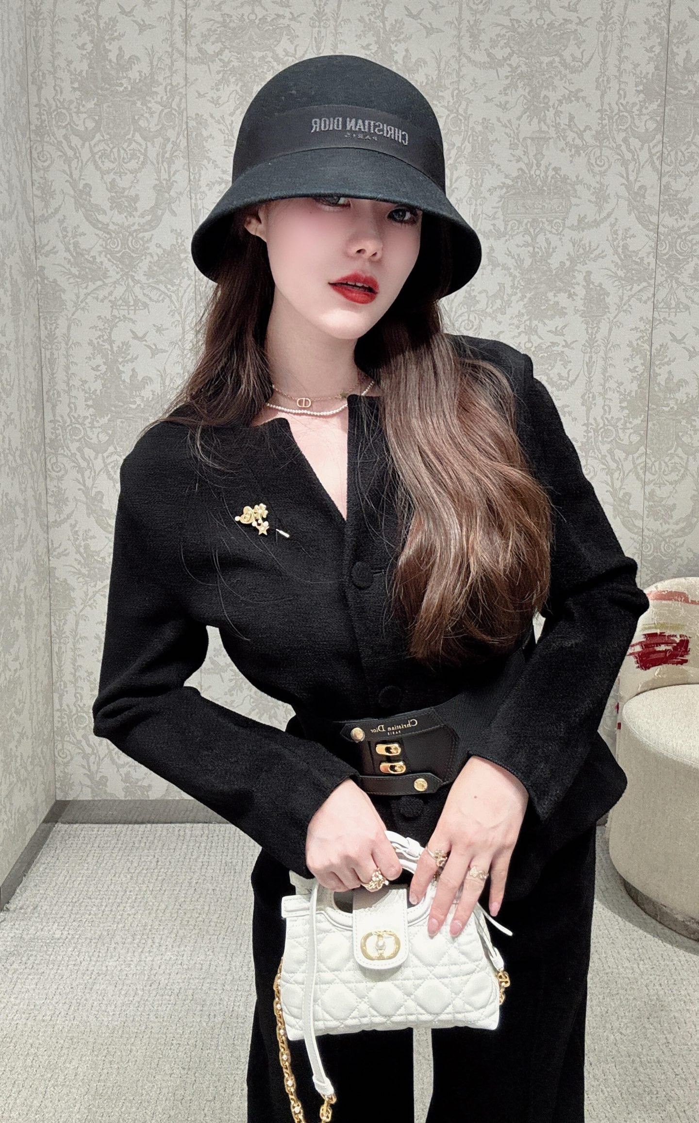 디올 Jolie 탑 핸들 미니 백