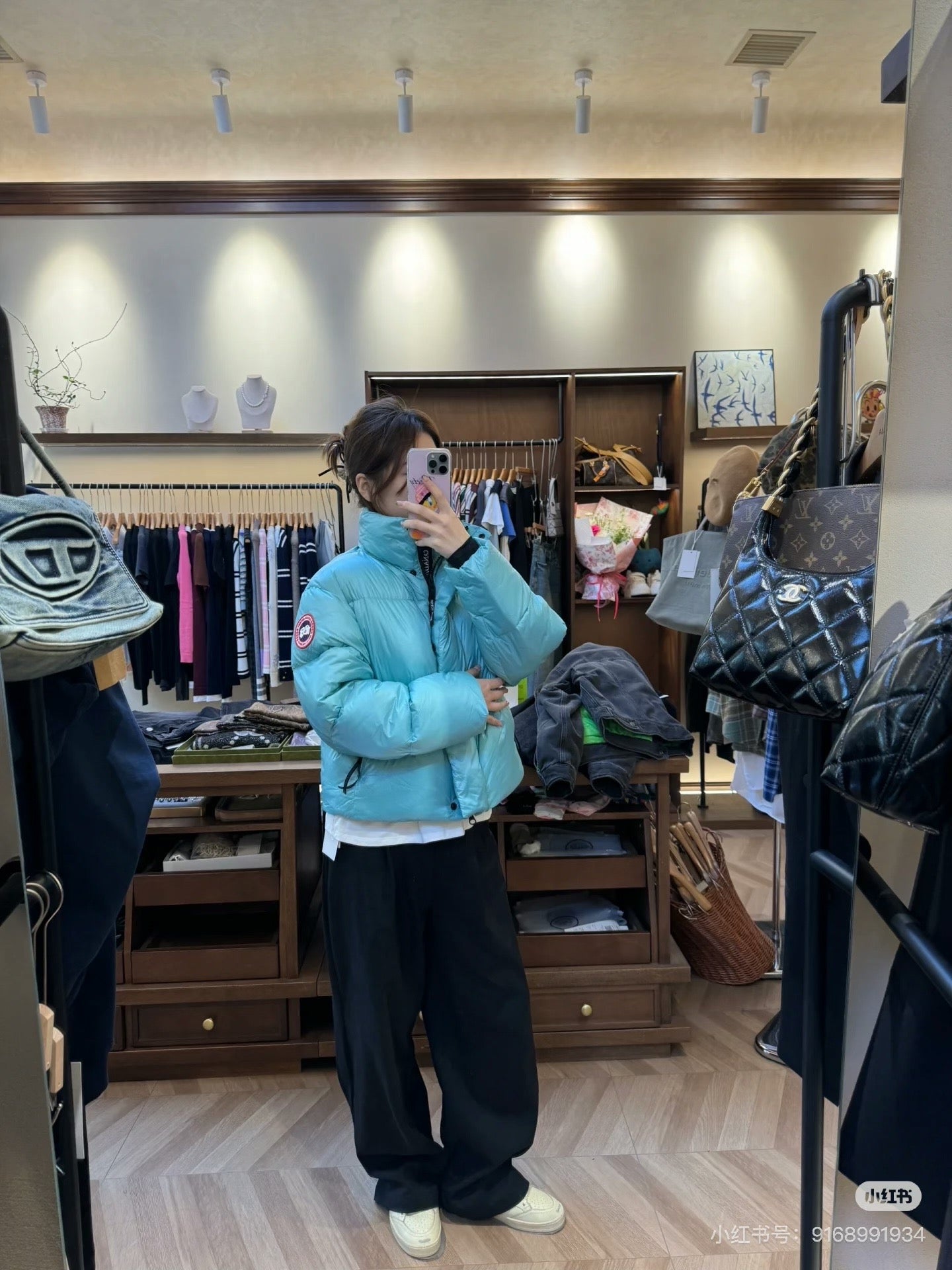 캐나다구스 사이프레스 크롭드 퍼퍼