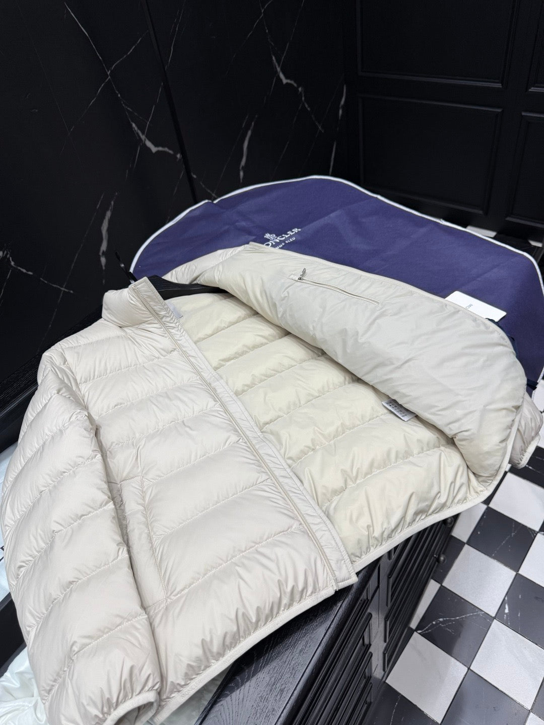 로고 패치 BAUDINET 패딩 자켓