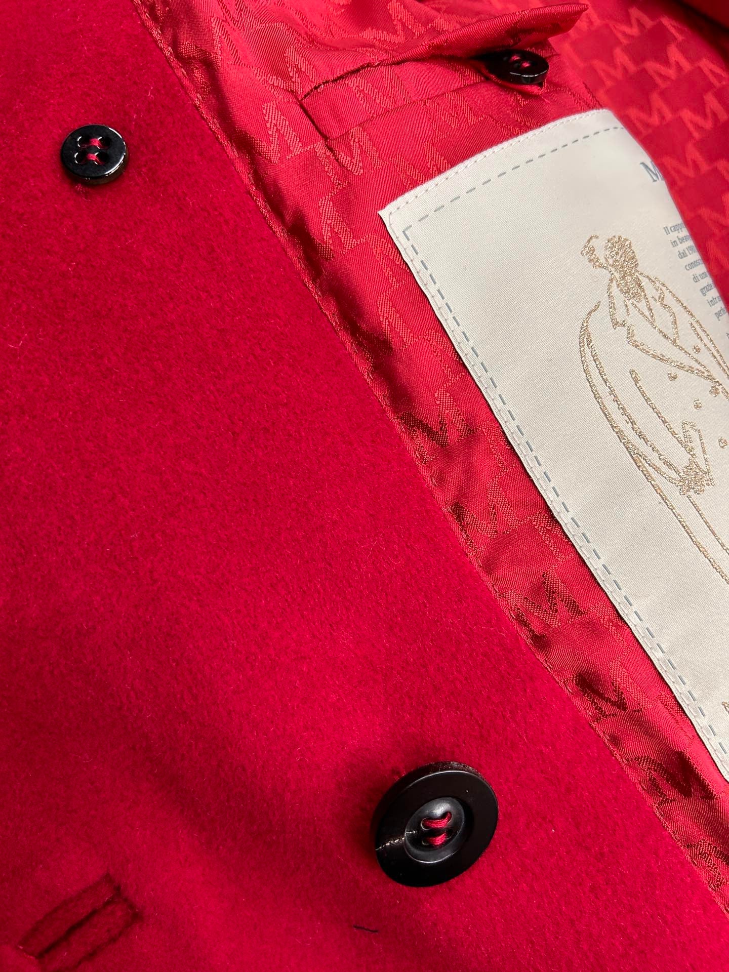 막스마라 마담 (101801 아이콘) 코트 (레드)