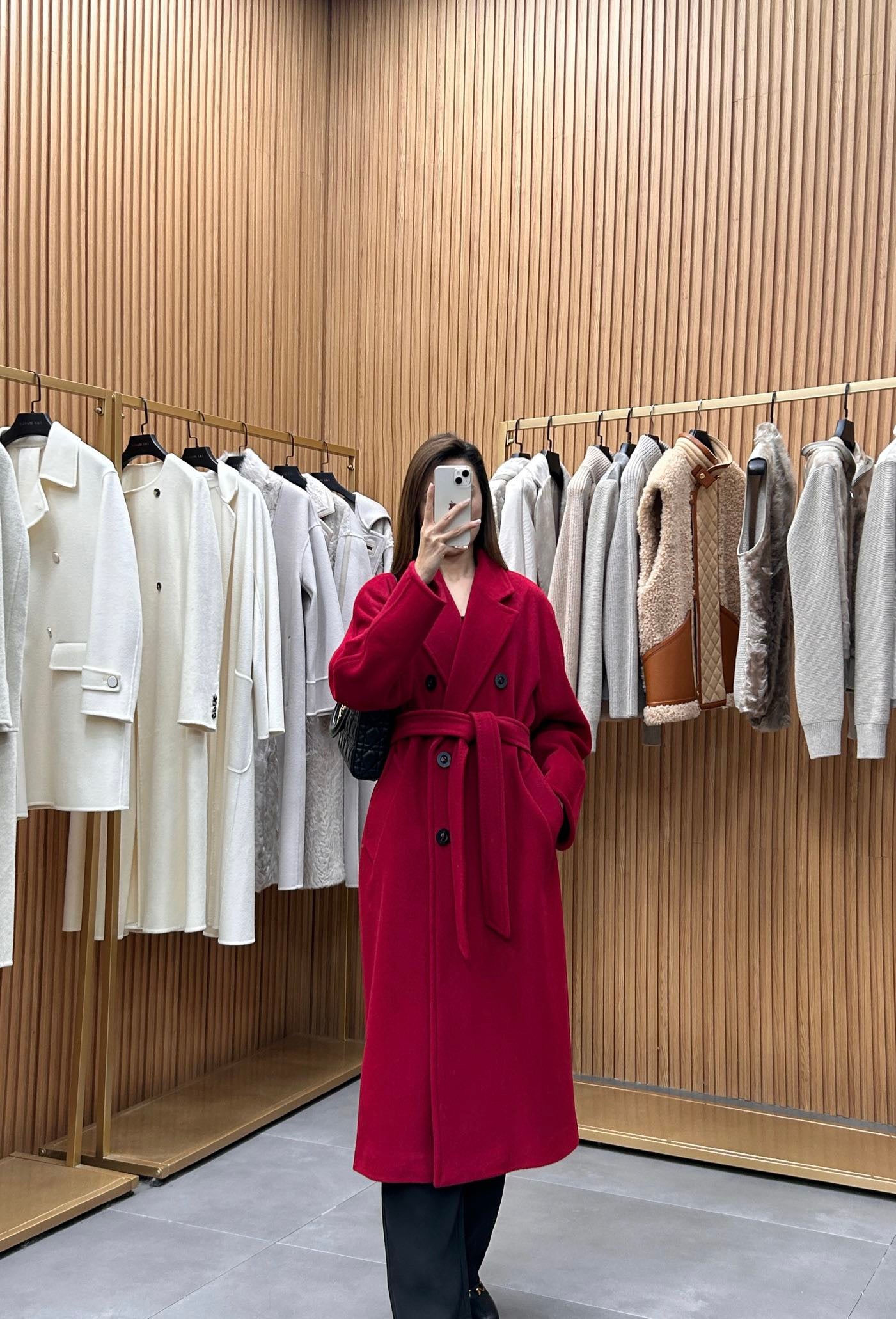 막스마라 마담 (101801 아이콘) 코트 (레드)