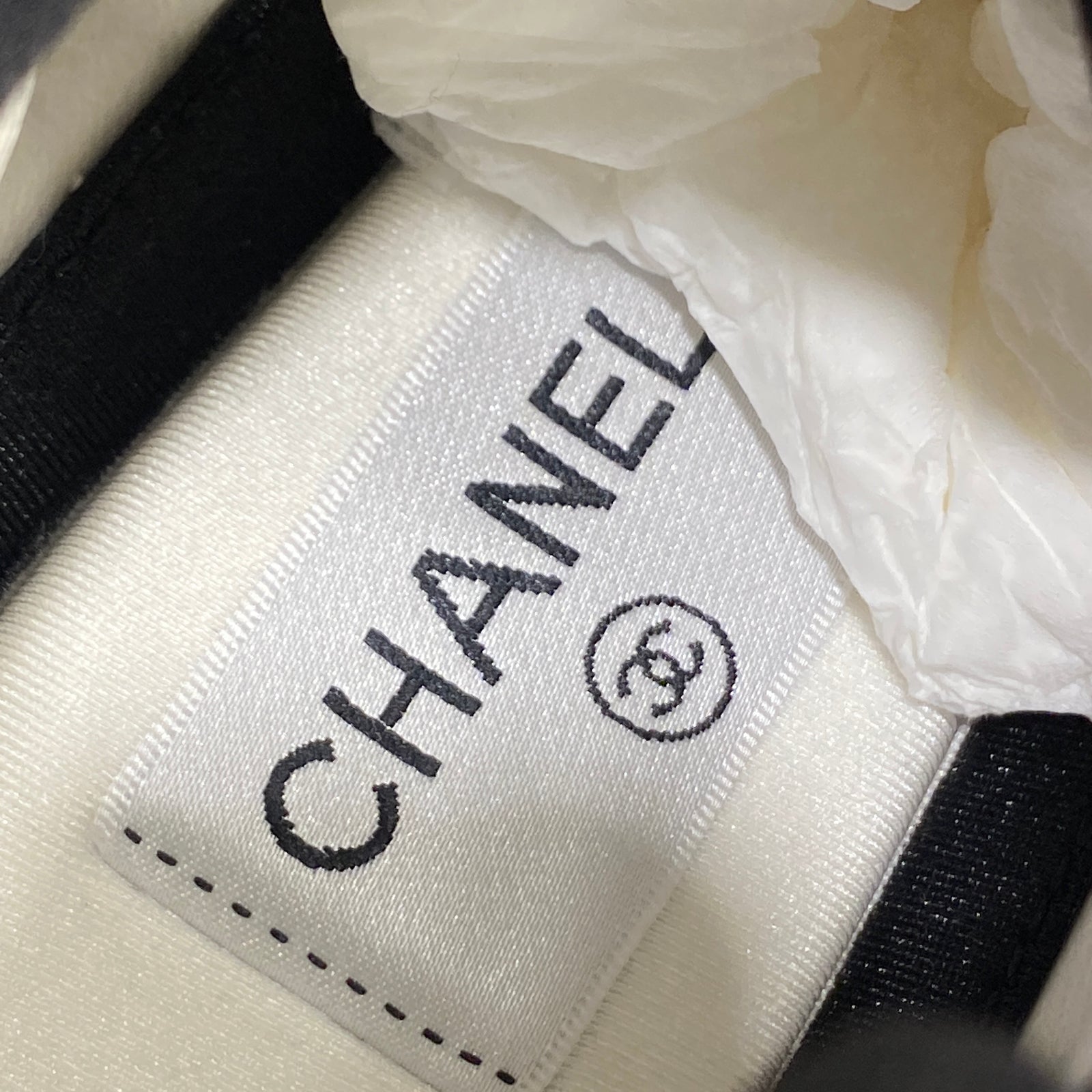 국내) 미세하자) 샤넬 25C 믹스드파이버 스니커즈 / 블랙 37