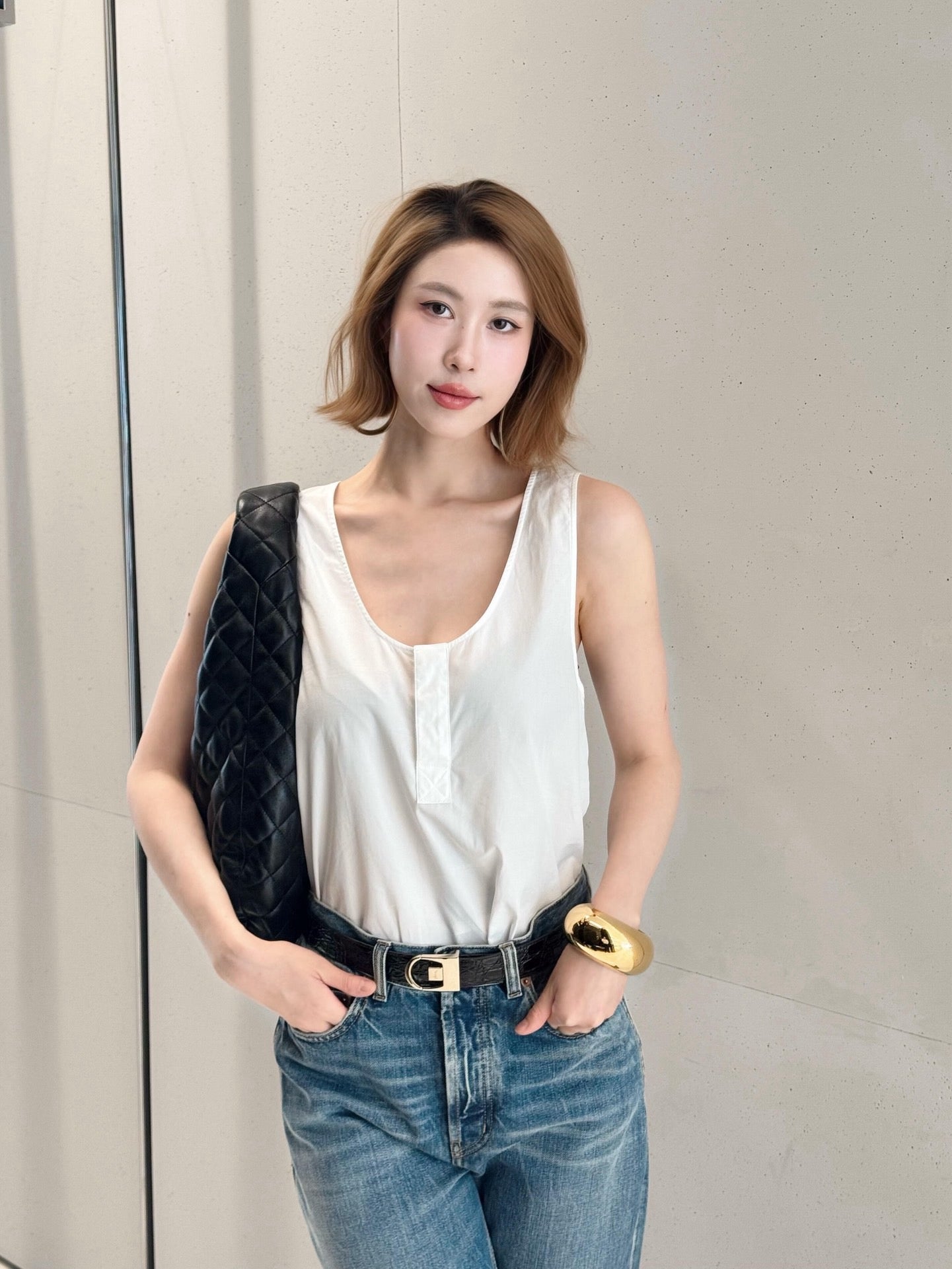 생로랑 퀄팅 나파 ICARE 호보 백