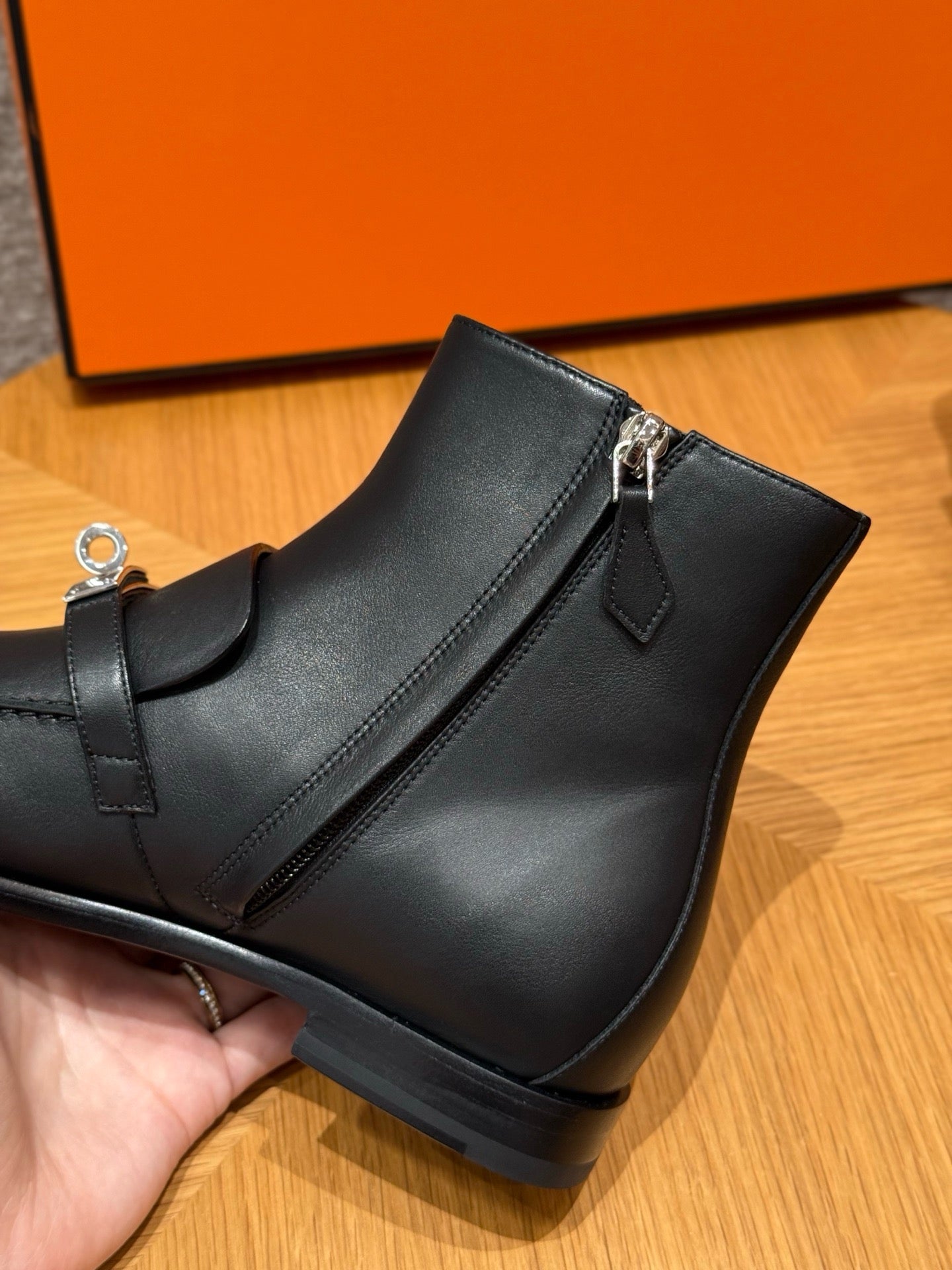 에르메스 Kelsy 앵클 부츠