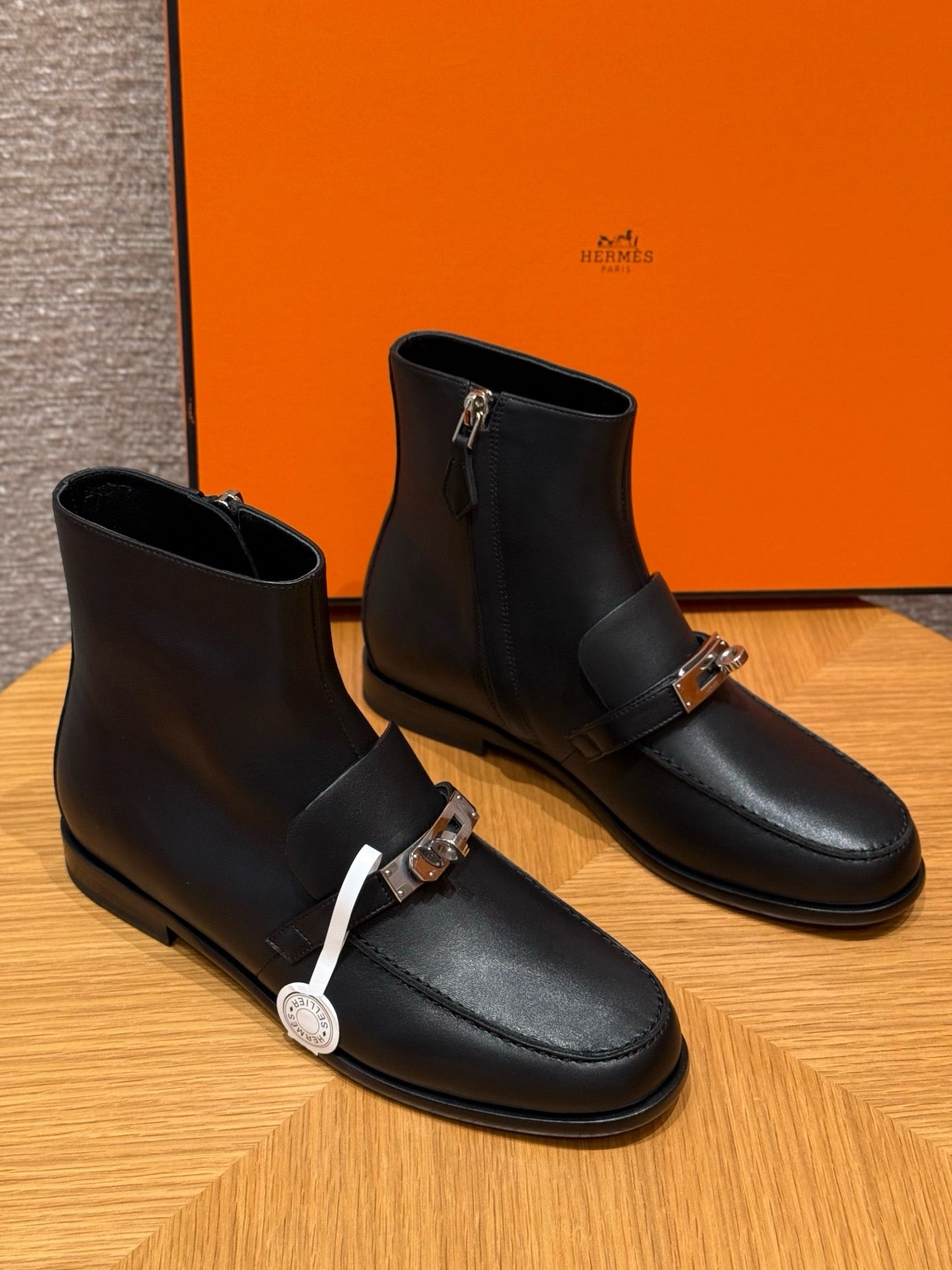 에르메스 Kelsy 앵클 부츠