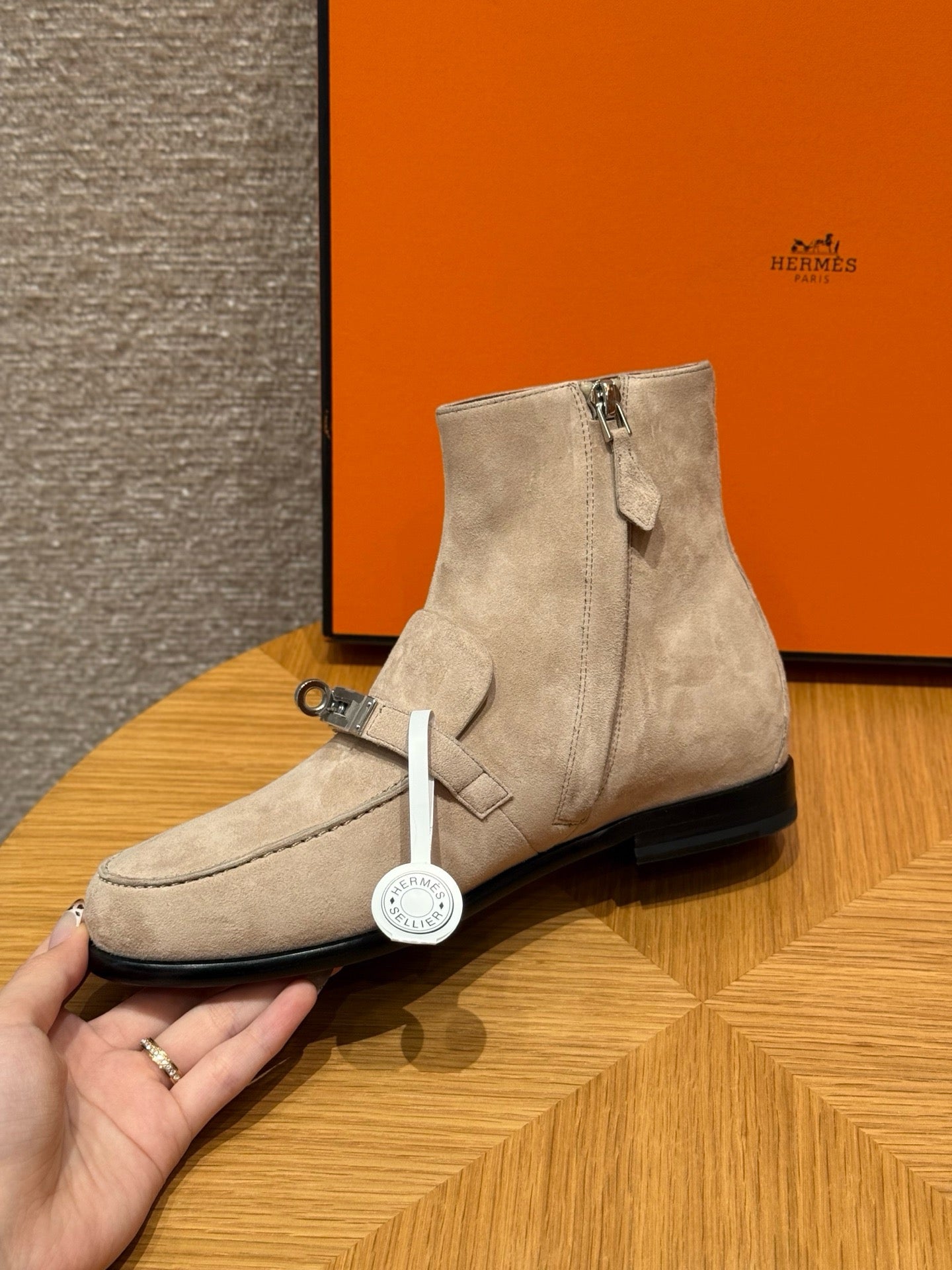 에르메스 Kelsy 앵클 부츠