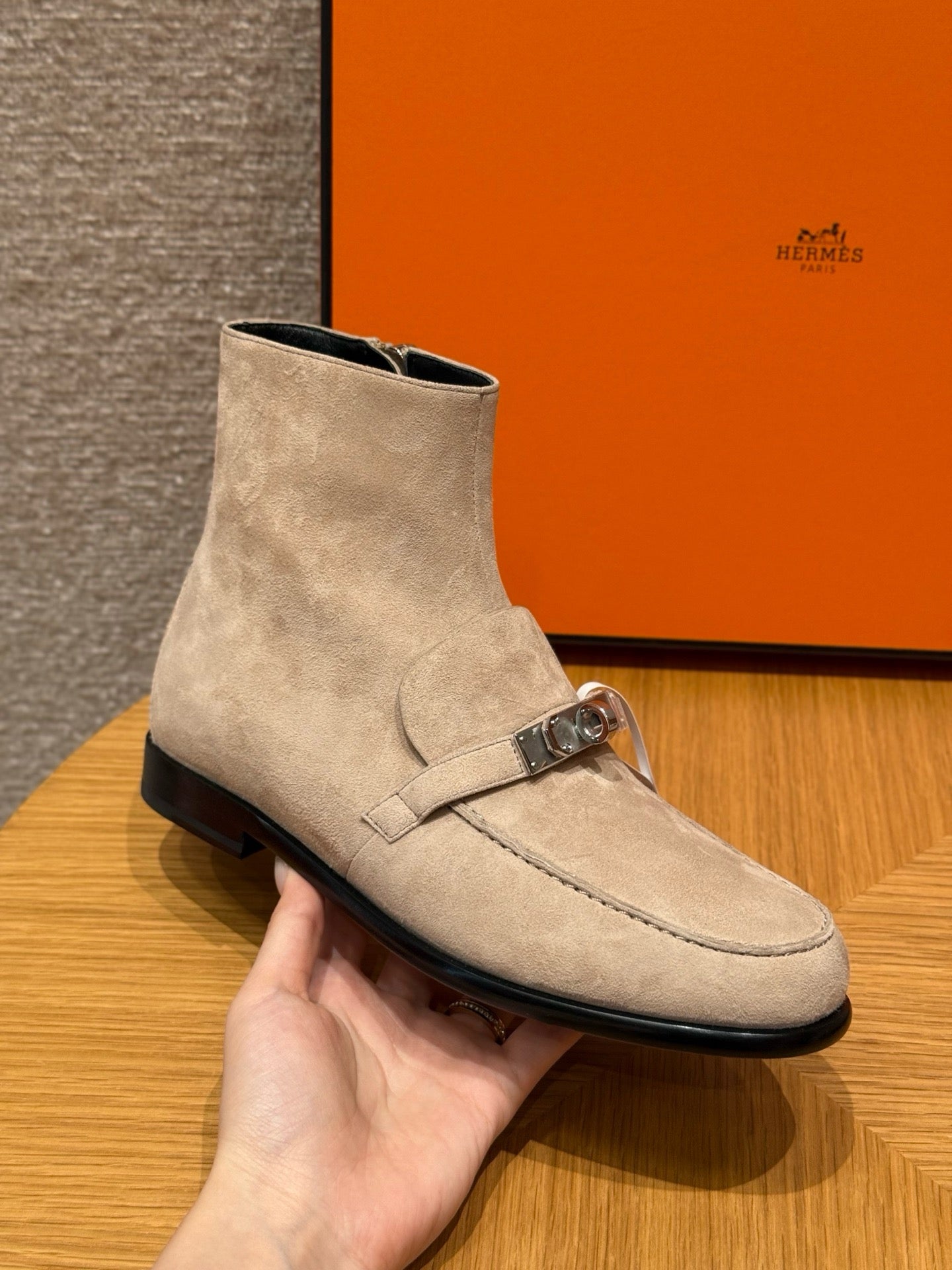 에르메스 Kelsy 앵클 부츠