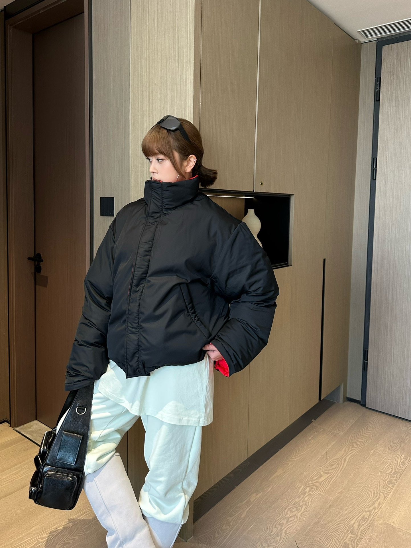 발렌시아가 리버서블 푸퍼 자켓