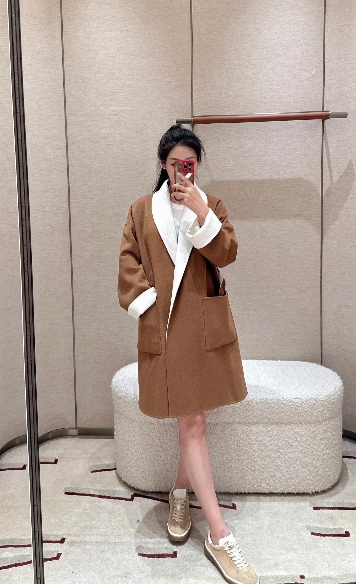 로로피아나 캐시미어 코트