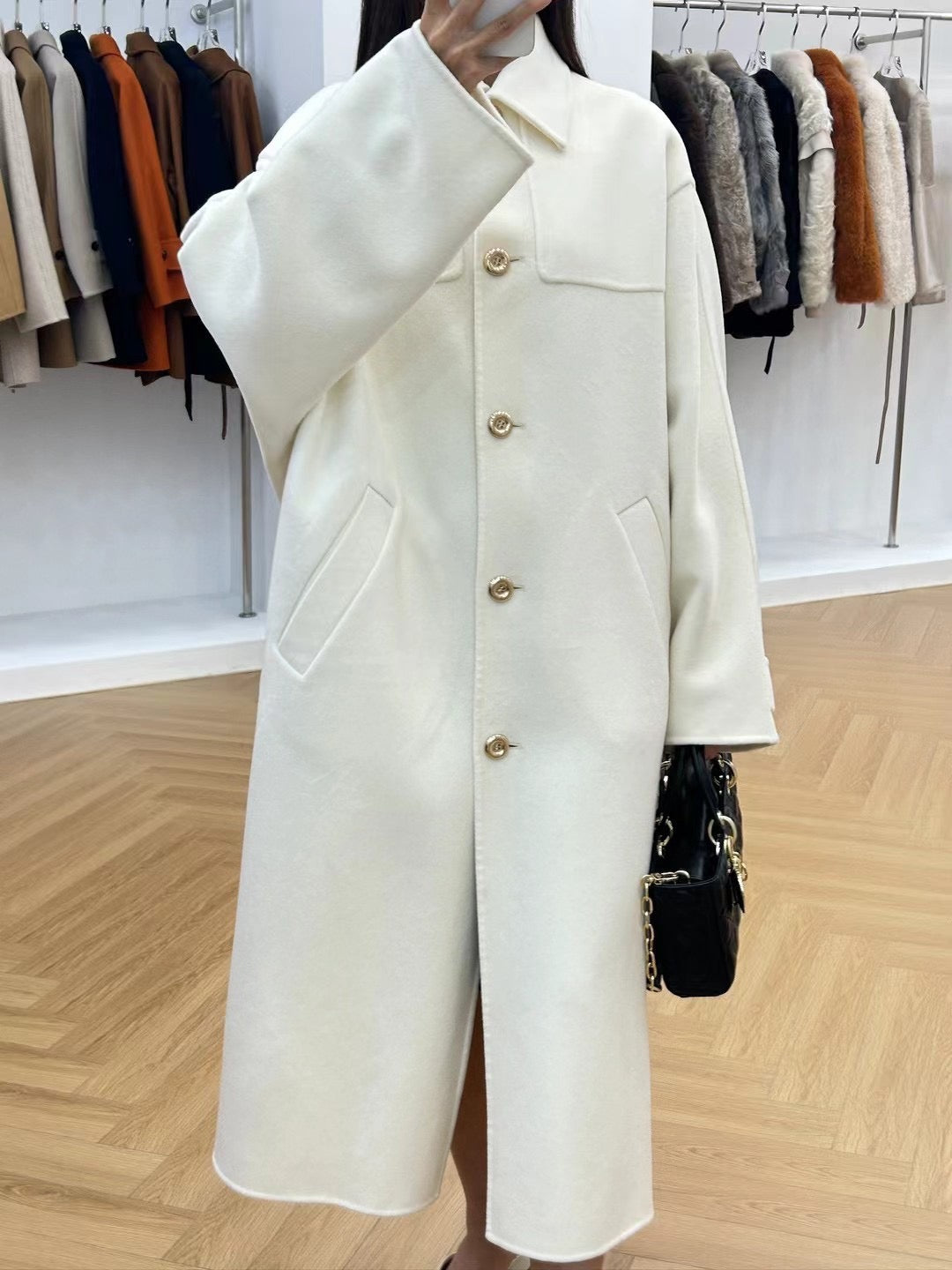 로로피아나 캐시미어 코트