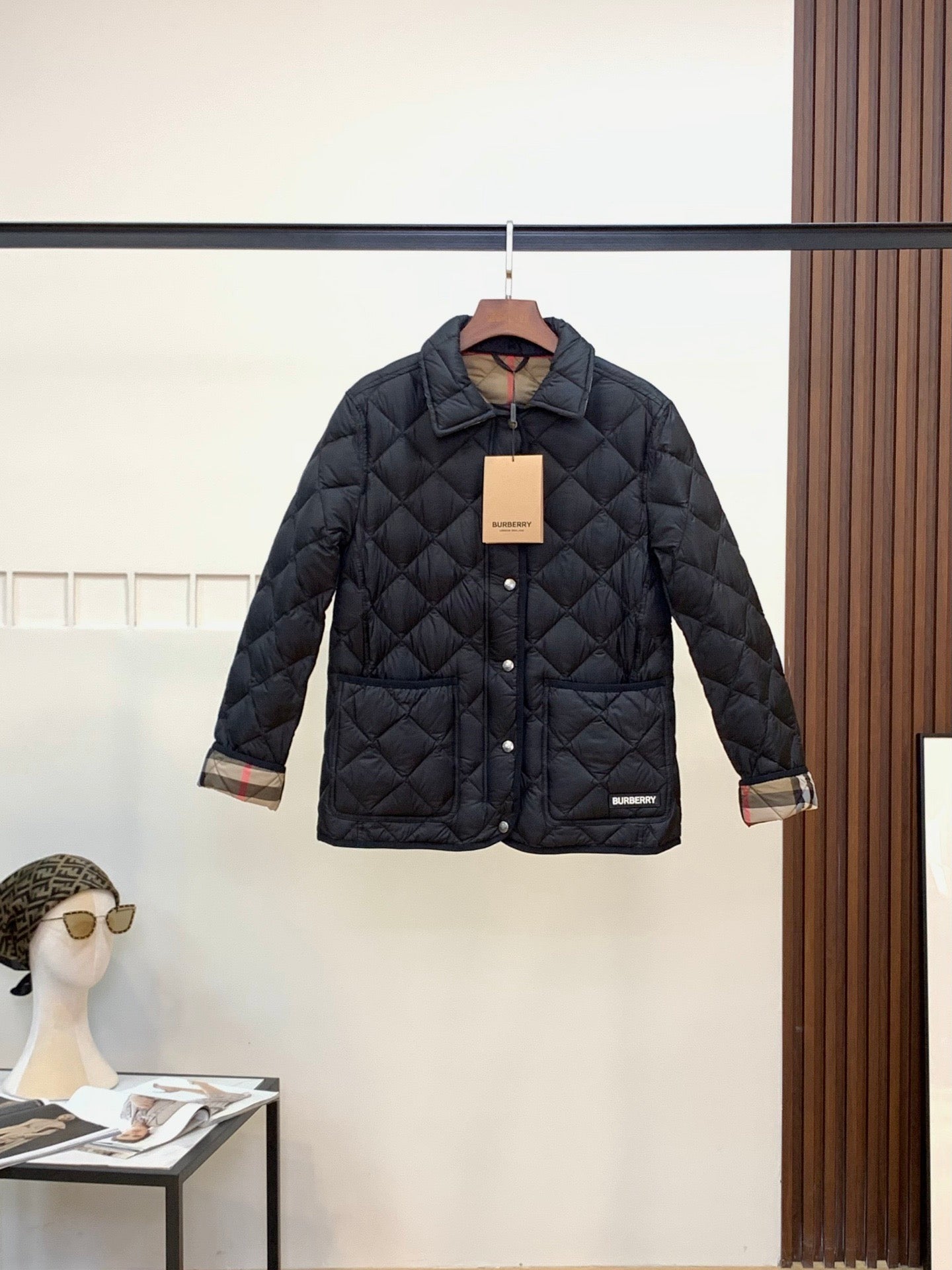 버버리 퀄팅 자켓
