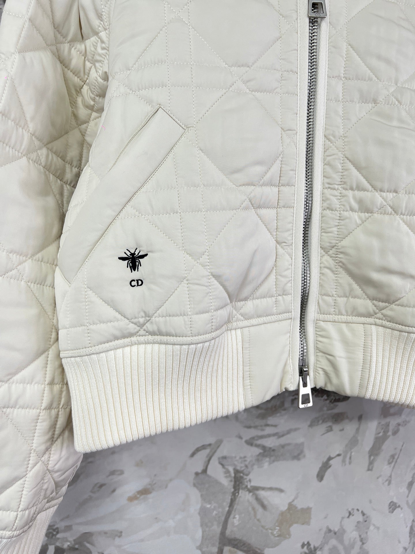 디올 매크로 까나쥬 세일러 퀄팅 자켓