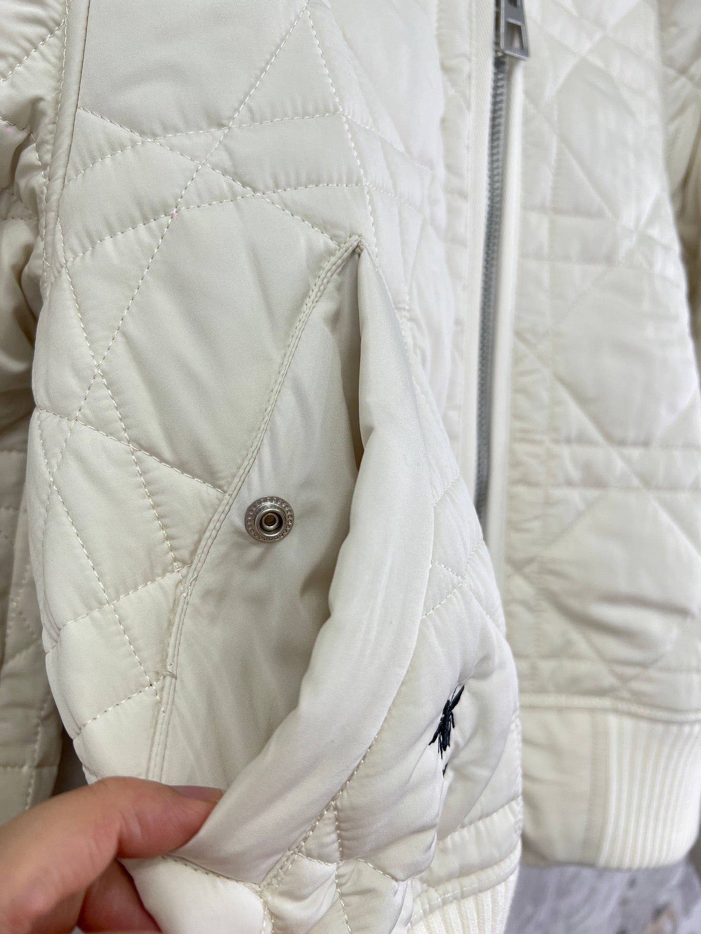 디올 매크로 까나쥬 세일러 퀄팅 자켓