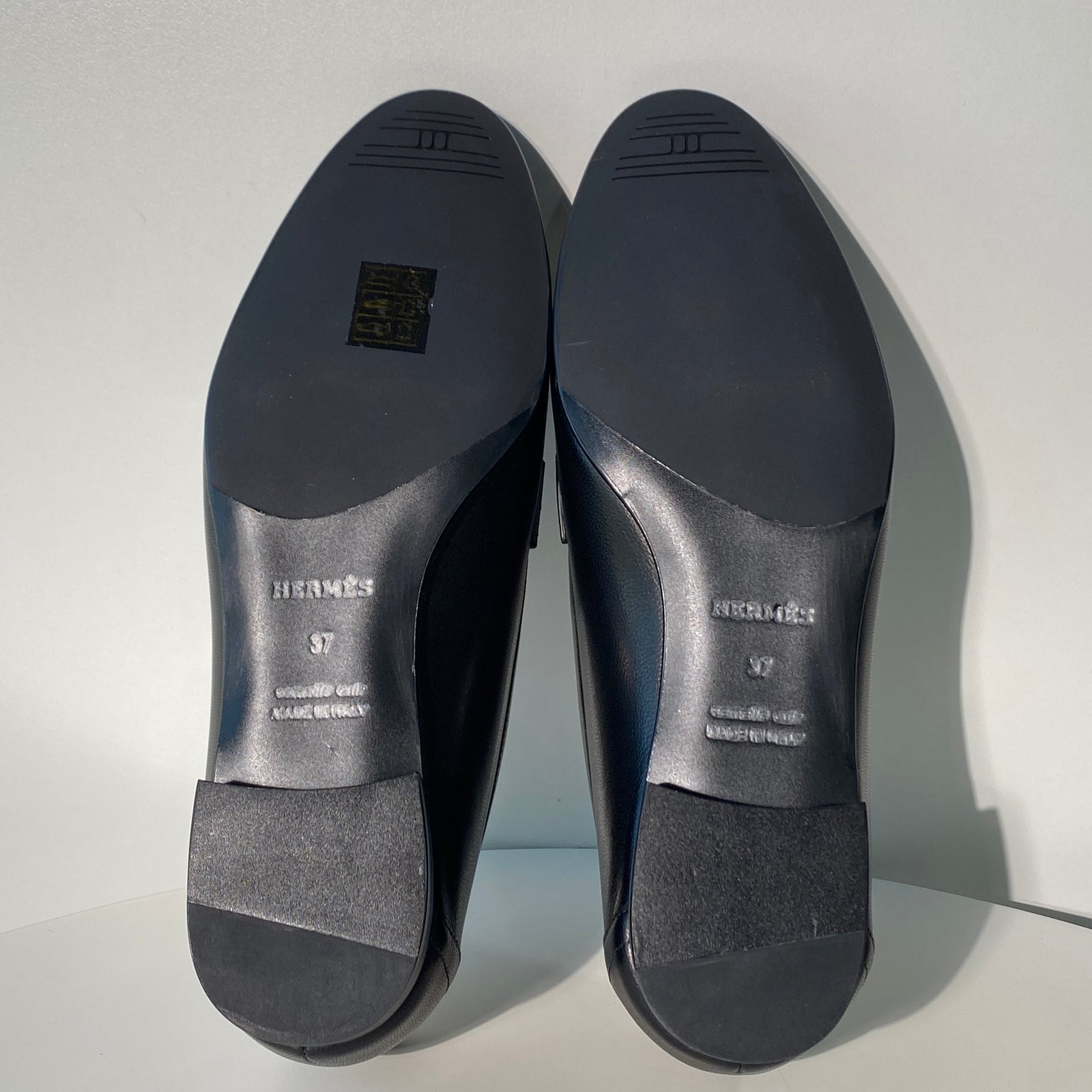 국내) 에르메스 Paris 로퍼 은장 / 블랙 37