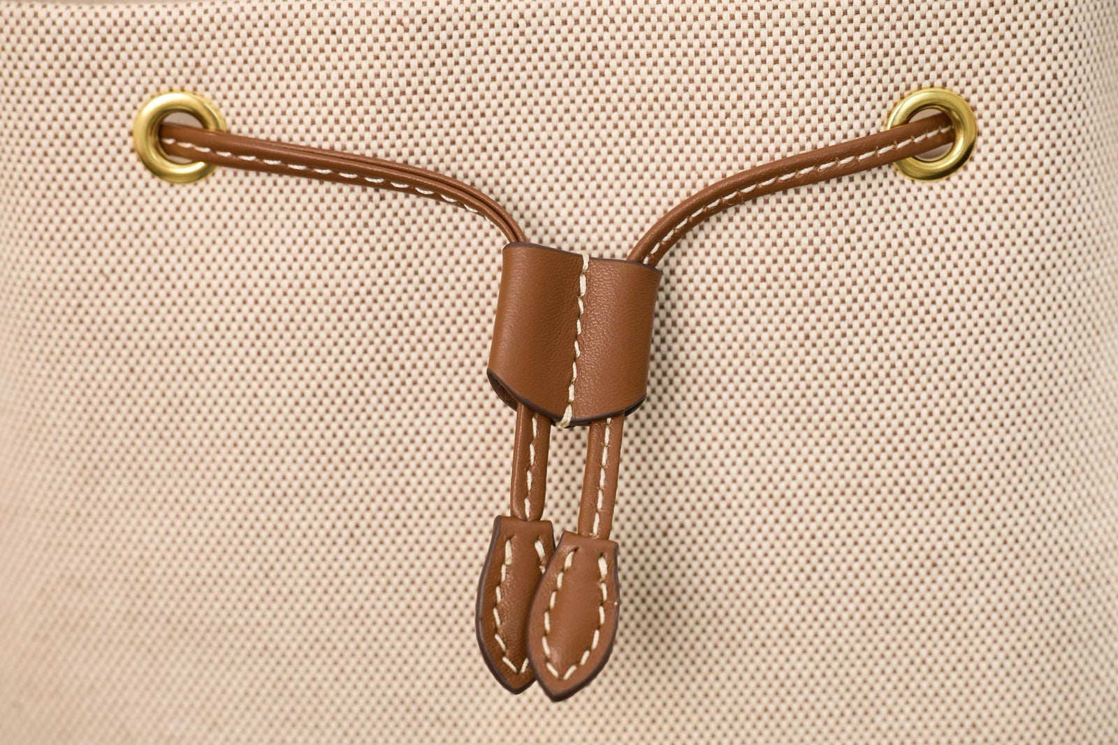 미우미우 캔버스 가죽 백팩 라지