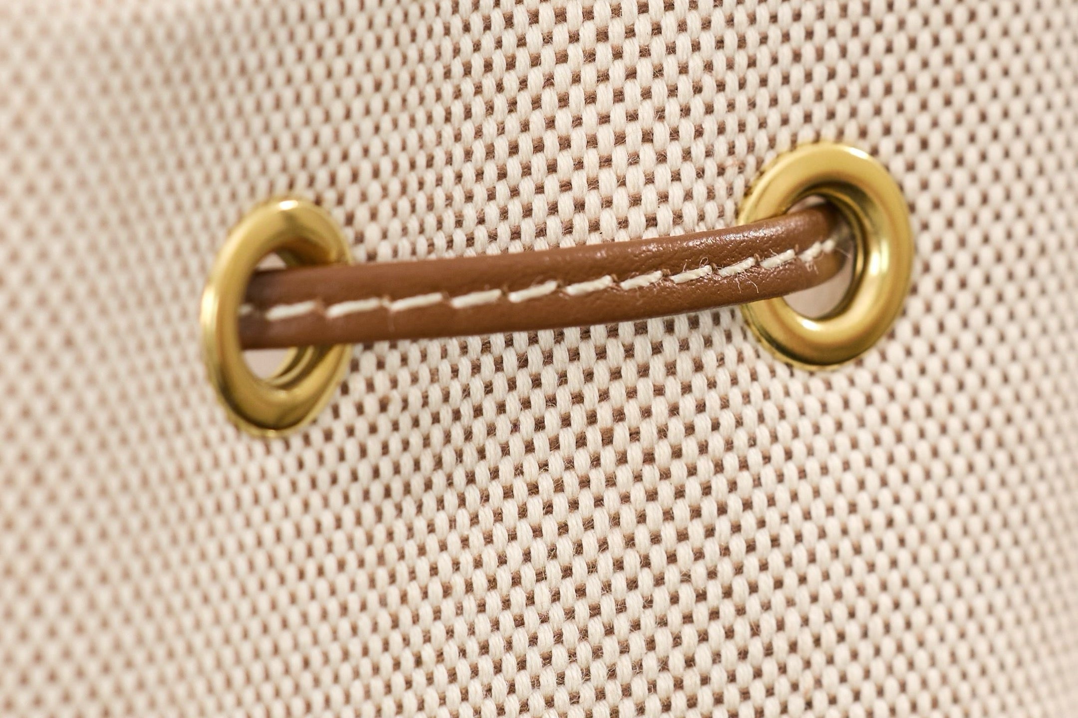 미우미우 캔버스 가죽 백팩 라지