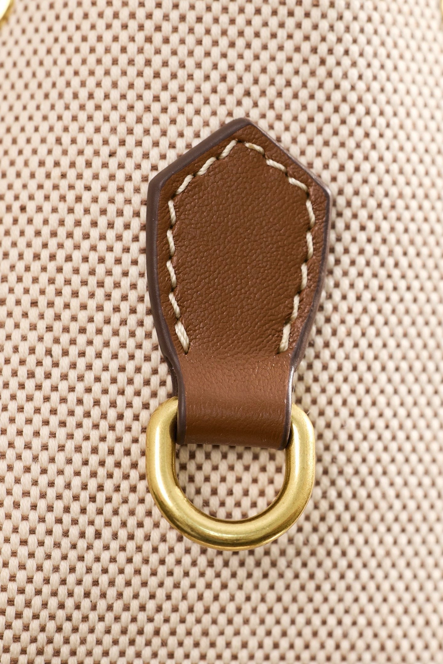 미우미우 캔버스 가죽 백팩 라지