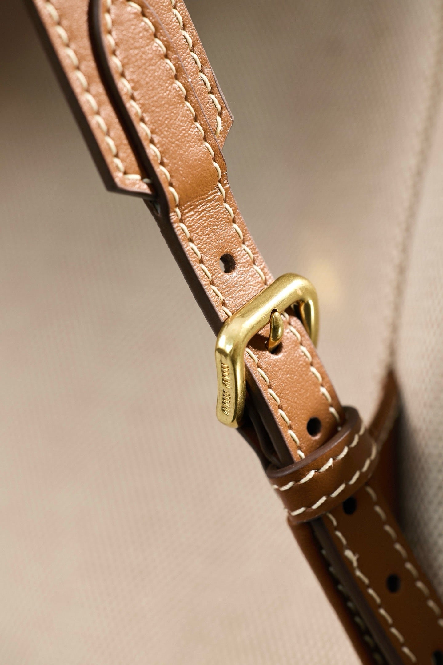 미우미우 캔버스 가죽 백팩 라지