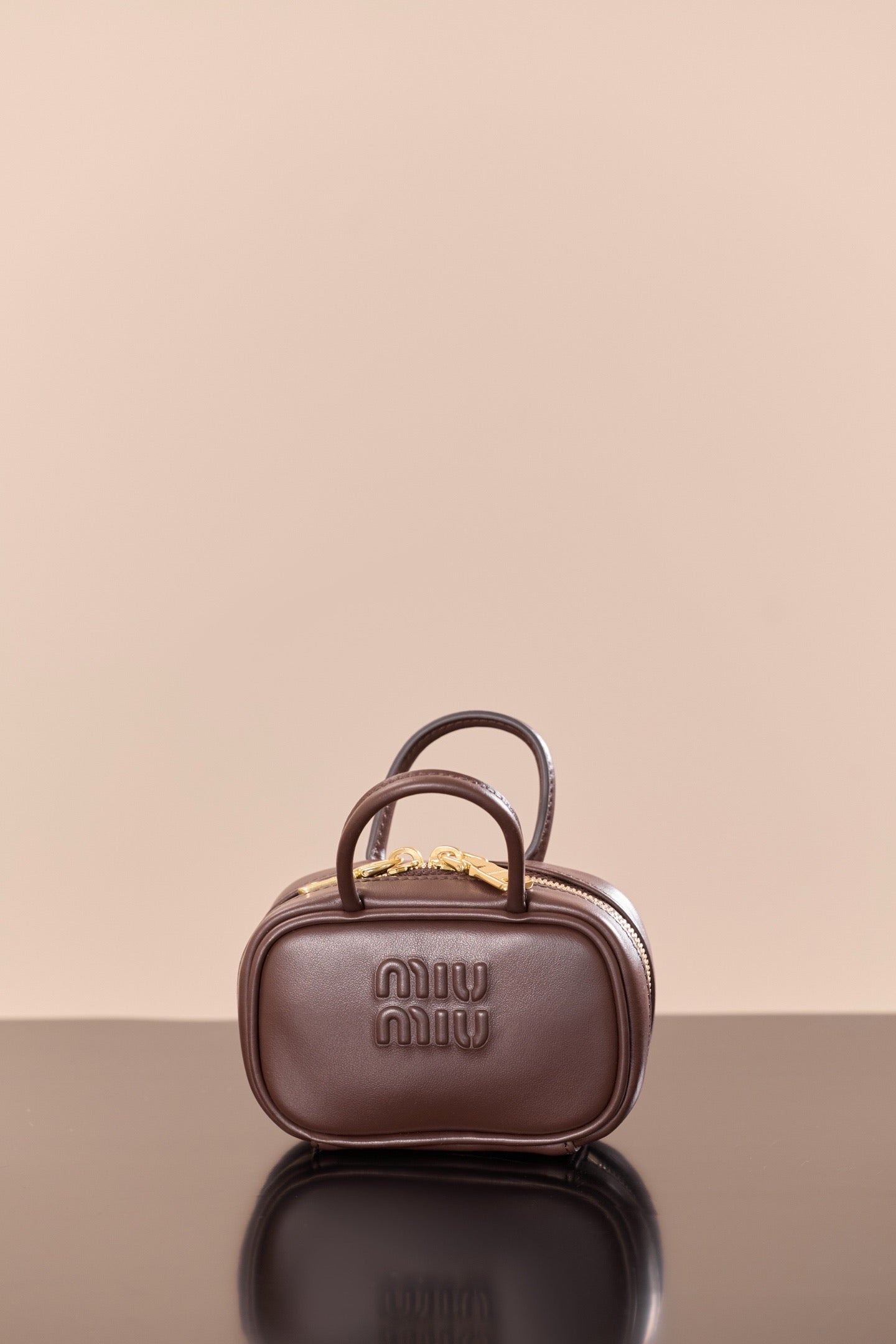 미우미우 아르카디 마이크로 백 (다크 브라운)