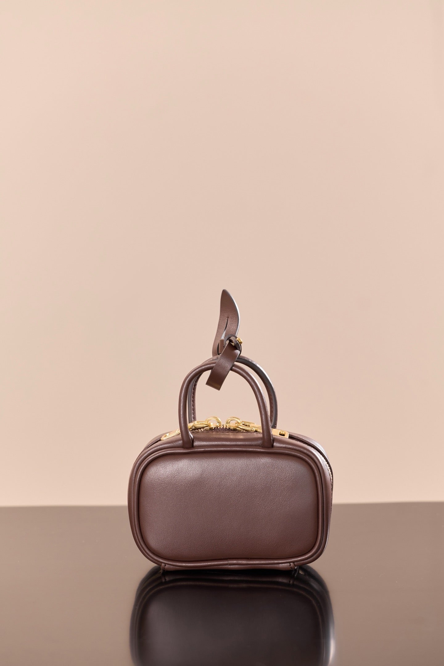 미우미우 아르카디 마이크로 백 (다크 브라운)