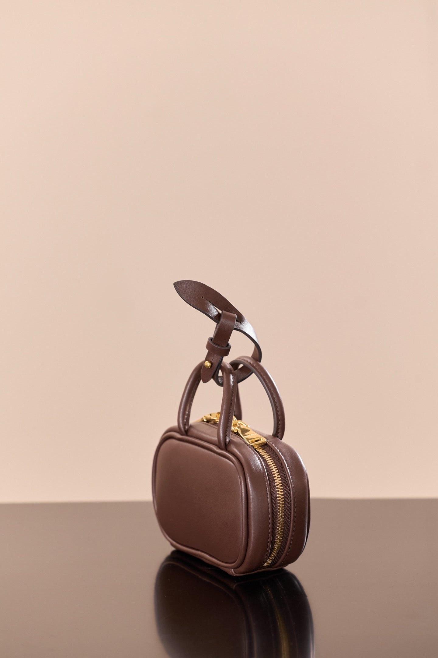 미우미우 아르카디 마이크로 백 (다크 브라운)