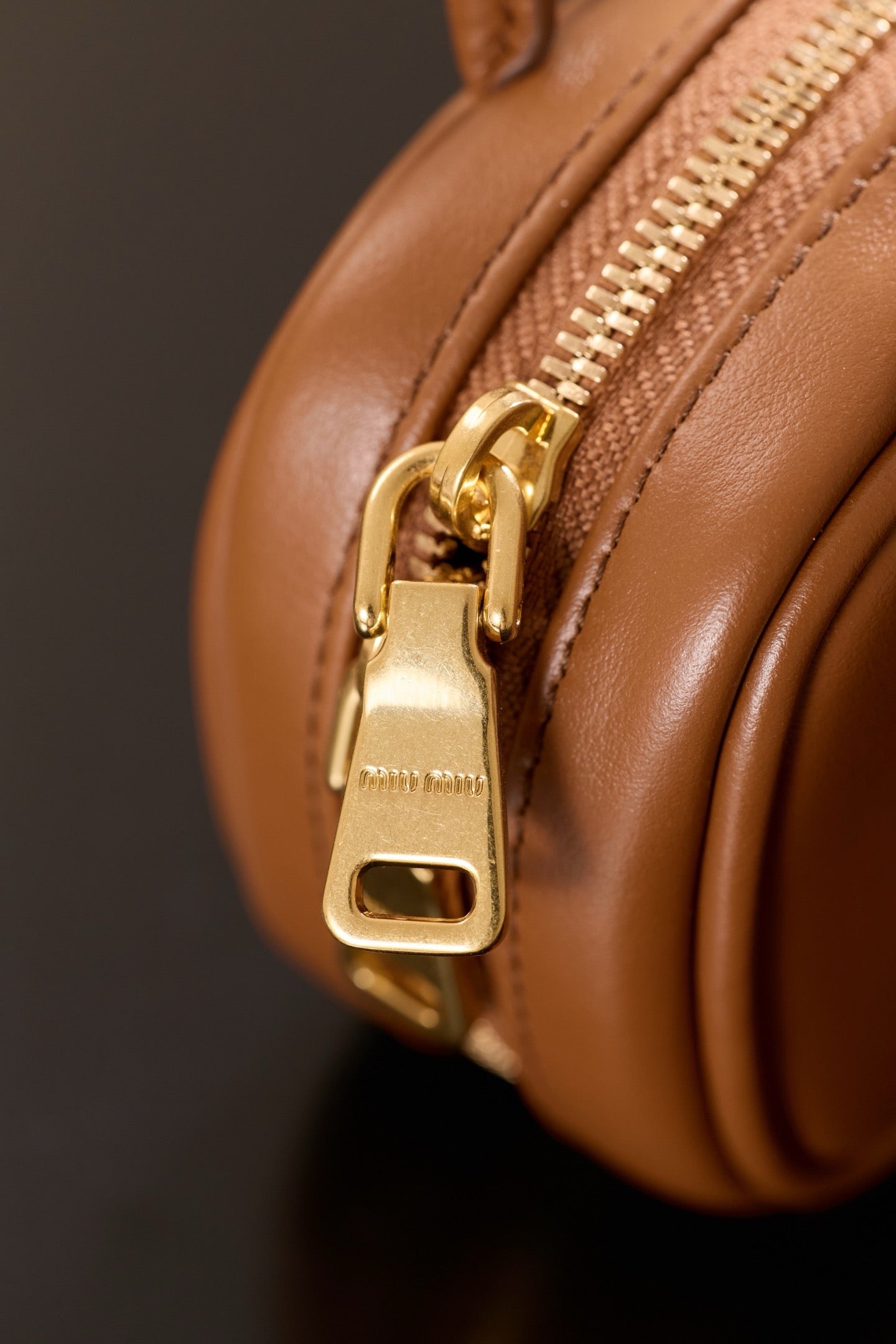 미우미우 아르카디 마이크로 백 (브라운)