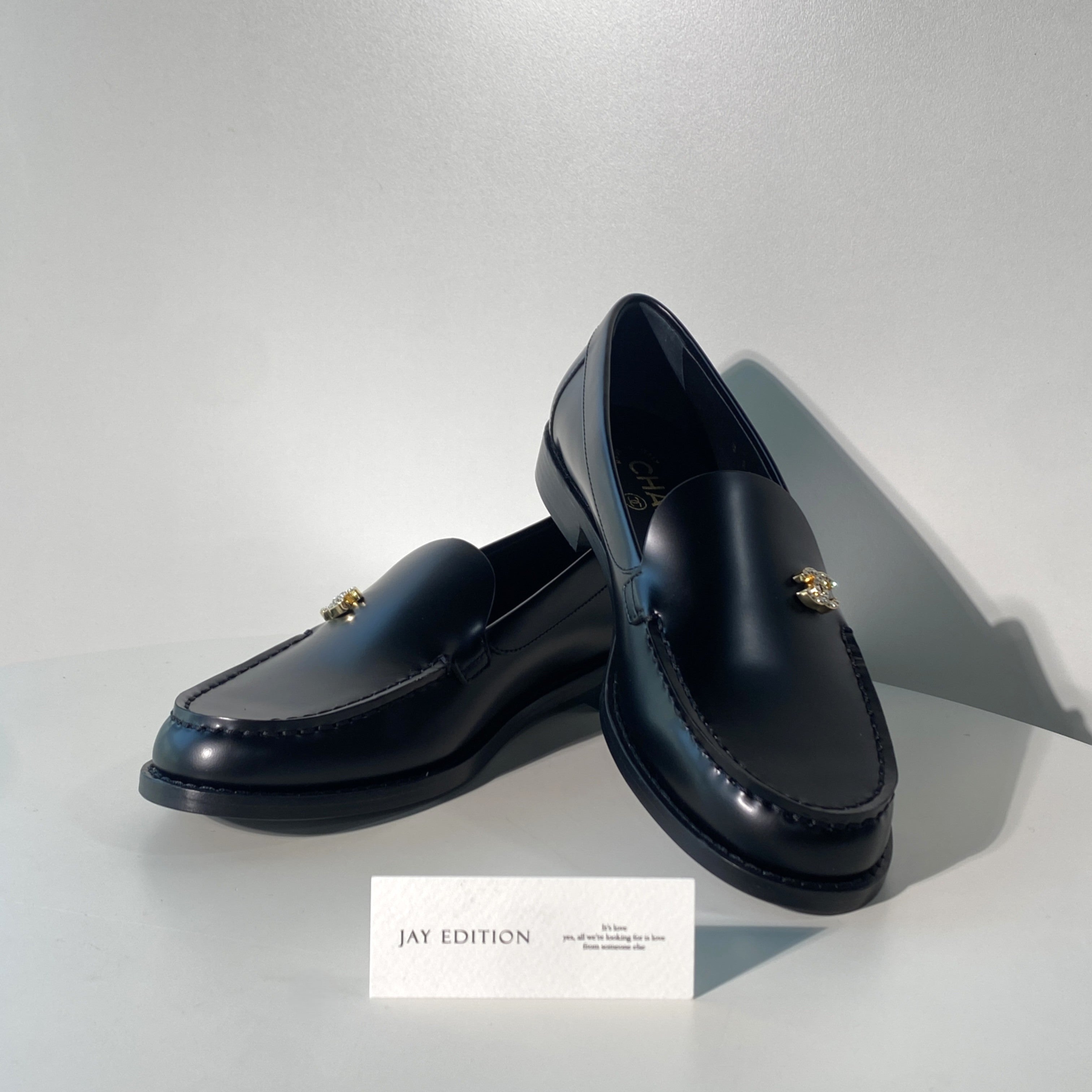 국내) 샤넬 cc 로고 로퍼 38