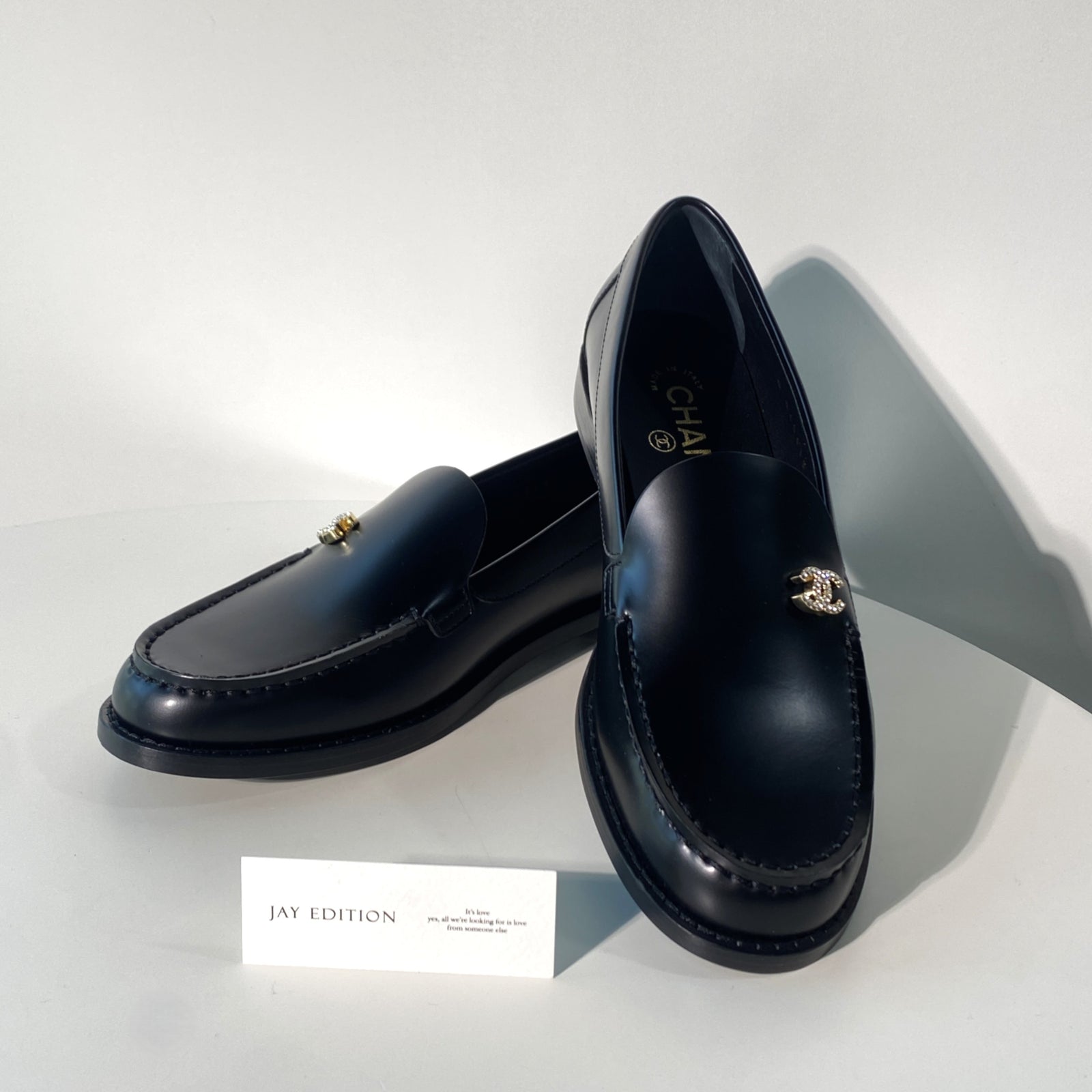 국내) 샤넬 cc 로고 로퍼 38