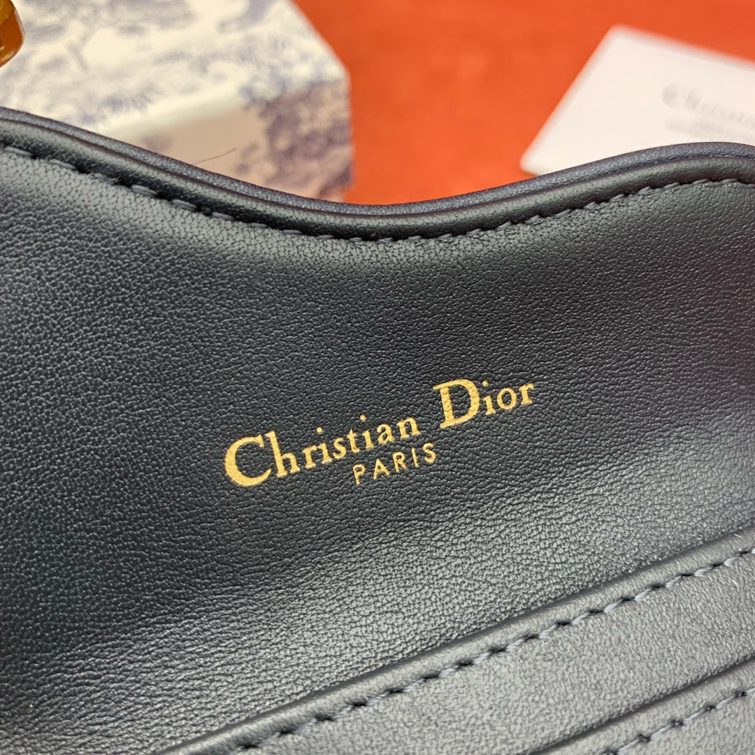 디올 오블리크 자카드 새들 카드 홀더