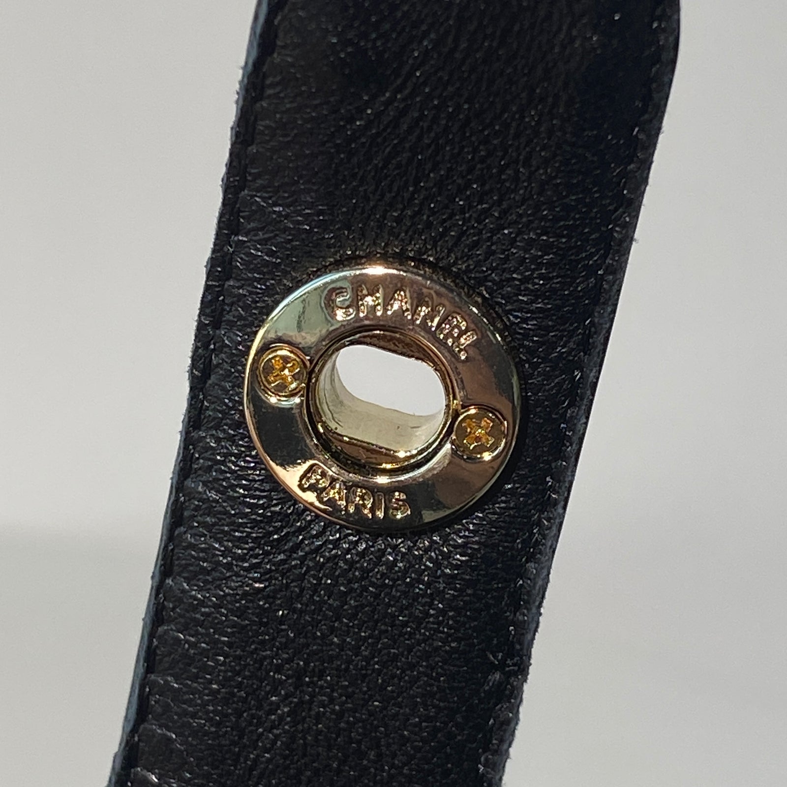 국내) 샤넬 메리제인 턴락 페이던트 / 블랙 40